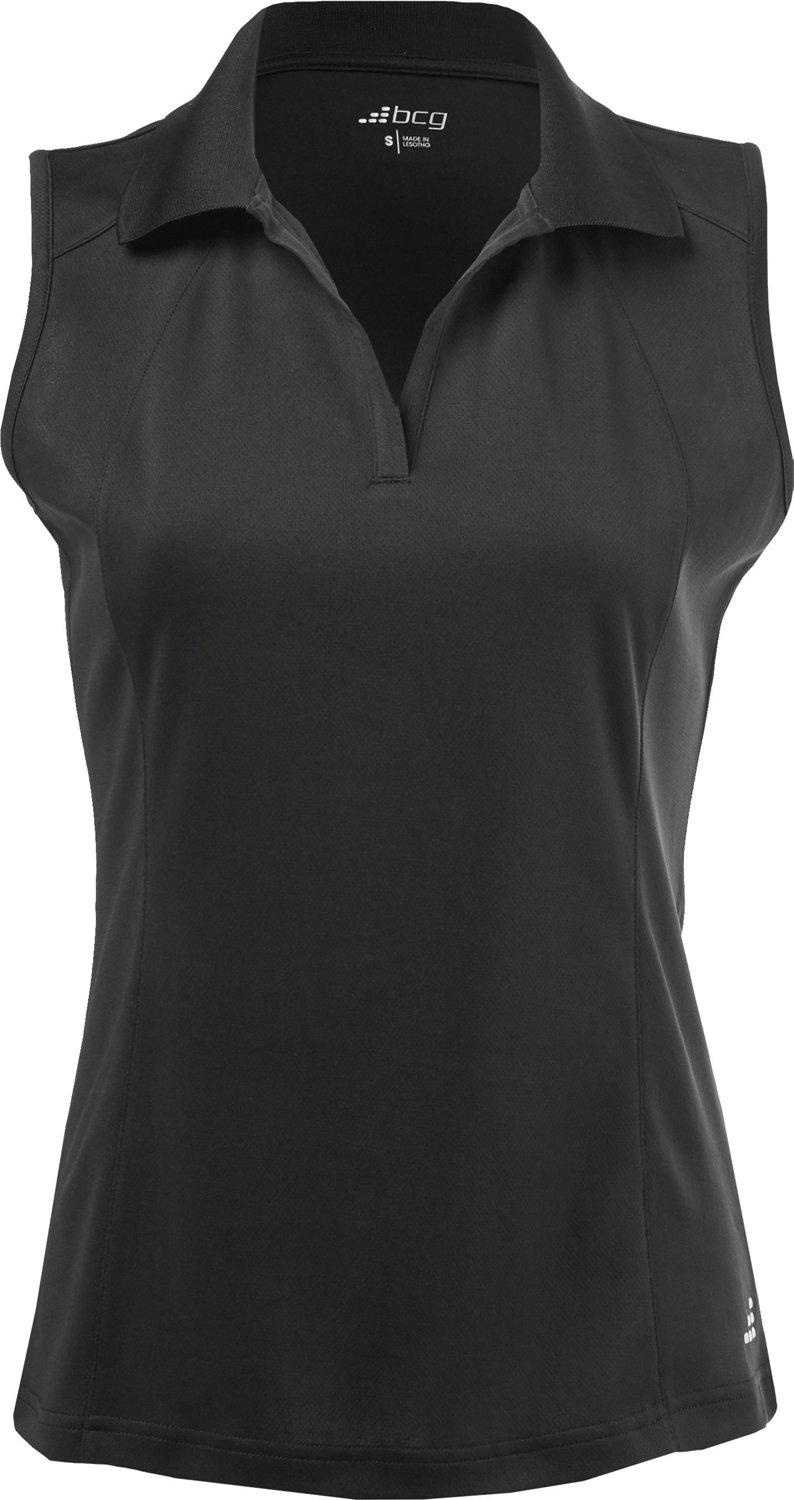 BCG Women's Athletic Sleeveless Polo Shirt Academy