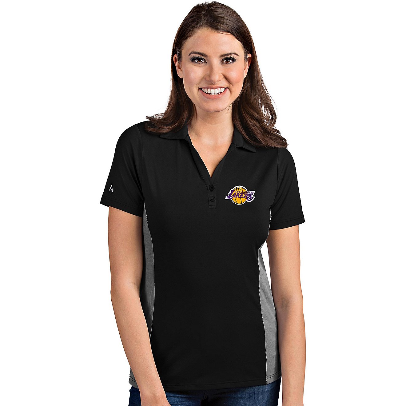 Antigua Women's Los Angeles Lakers Venture Polo Shirt                                                                            - view number 1