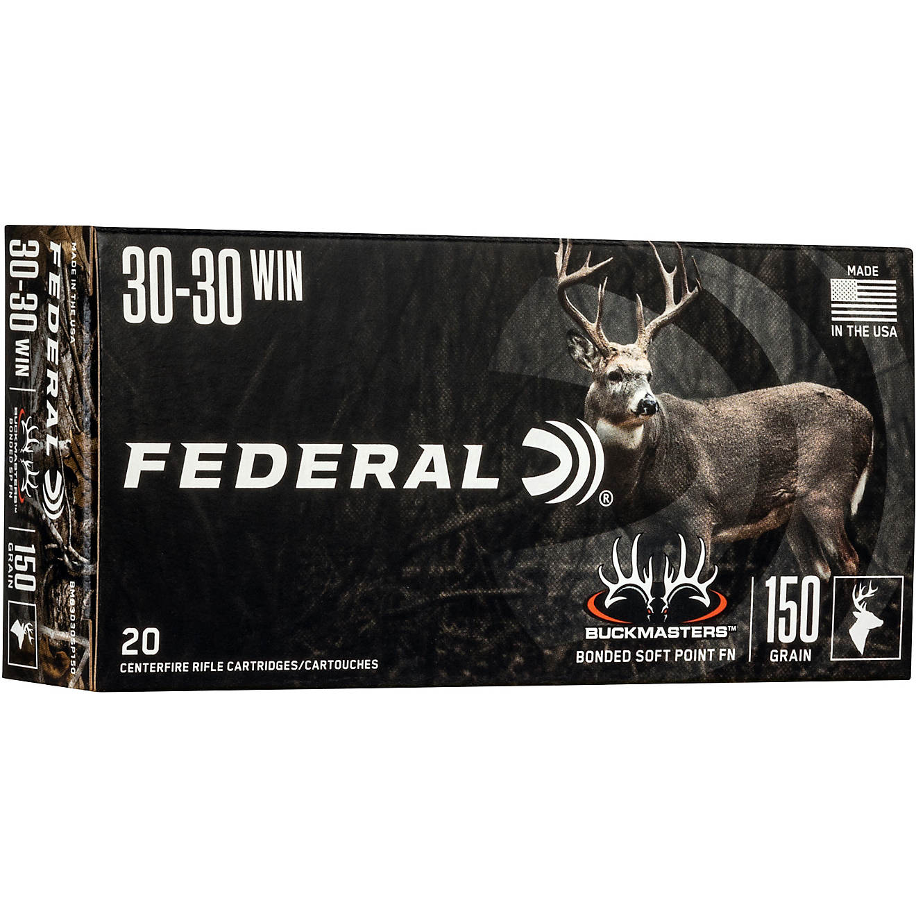 Federal Premium Buckmasters Bonded Soft Point .30-30 Win 150-Grain Centerfire Rifle Ammunition - 20 Rounds                       - view number 1