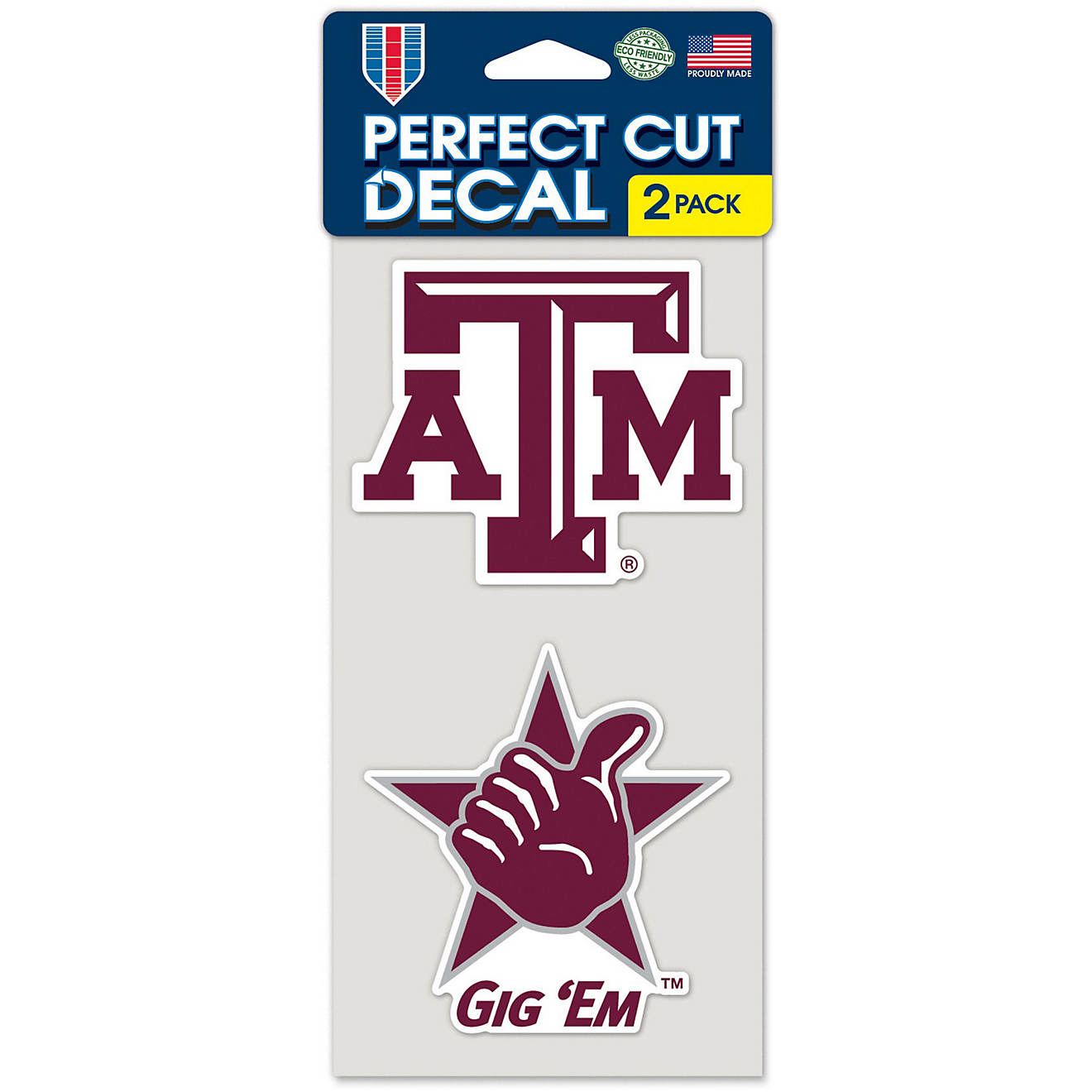 WinCraft Texas A&M University Perfect Cut Decals 2-Pack                                                                          - view number 1