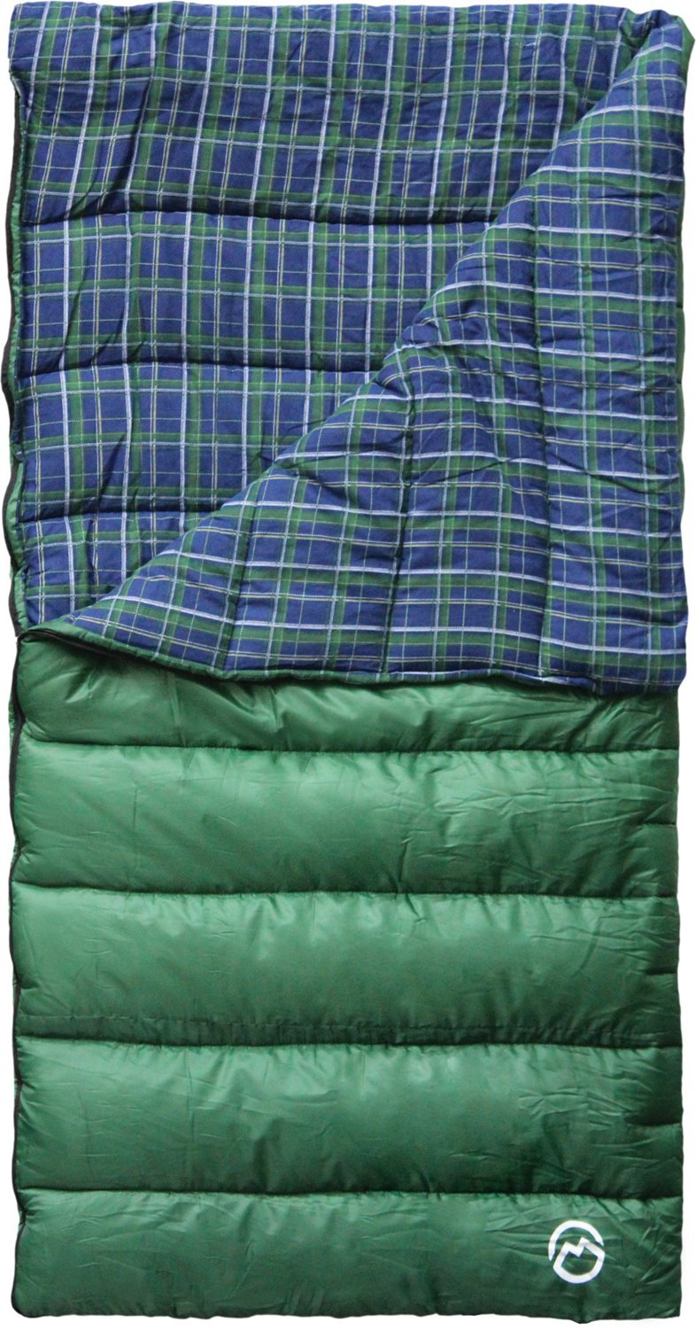 Magellan Outdoors 4 lbs Flannel Lined Rectangle Sleeping Bag                                                                    