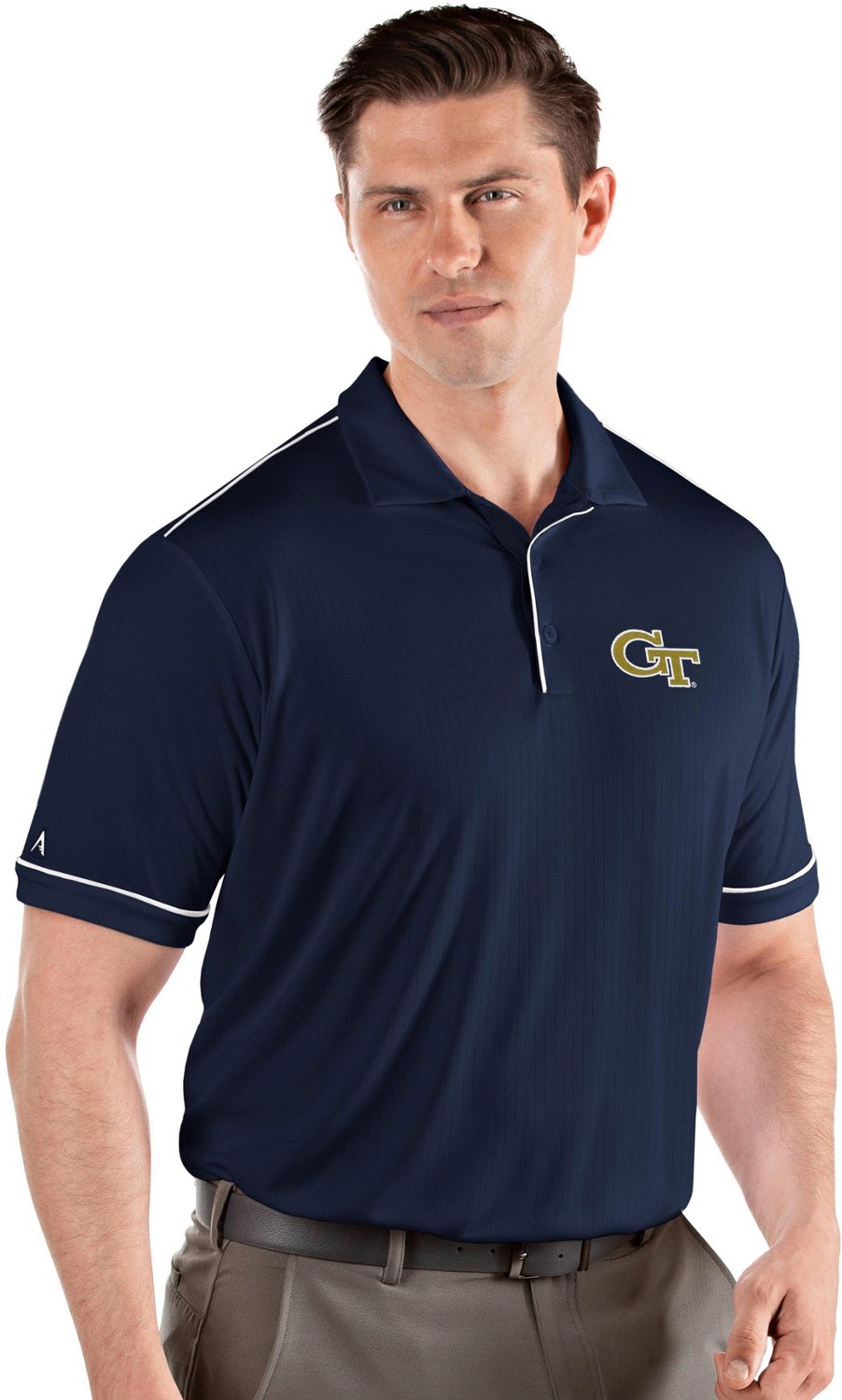 Antigua Men's Tech Salute Polo Shirt Academy
