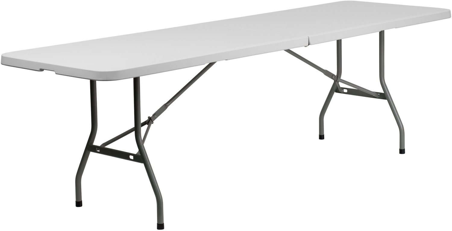 Flash Furniture 30 in x 96 in Bi-Fold Plastic Banquet and Event Folding Table                                                   