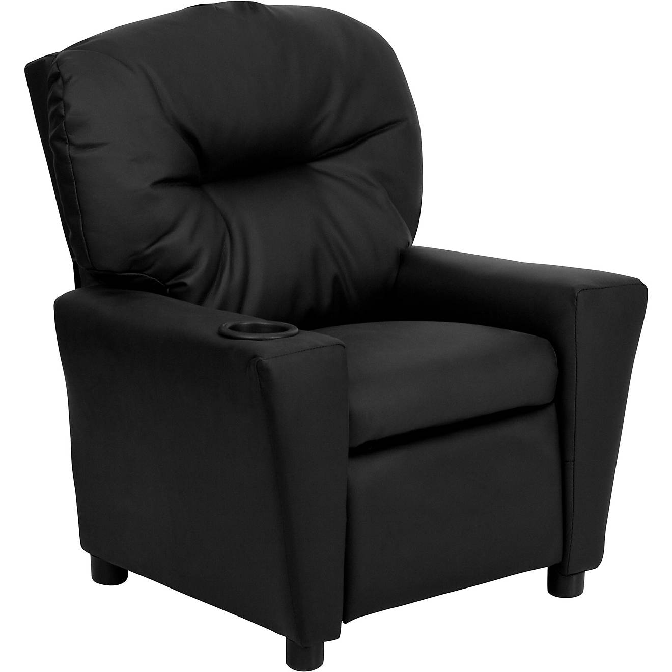 Flash Furniture Contemporary Black LeatherSoft Kids Recliner with Cup Holder                                                     - view number 1