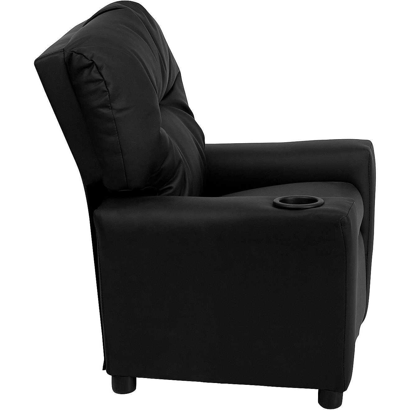 Flash Furniture Contemporary Black LeatherSoft Kids Recliner with 