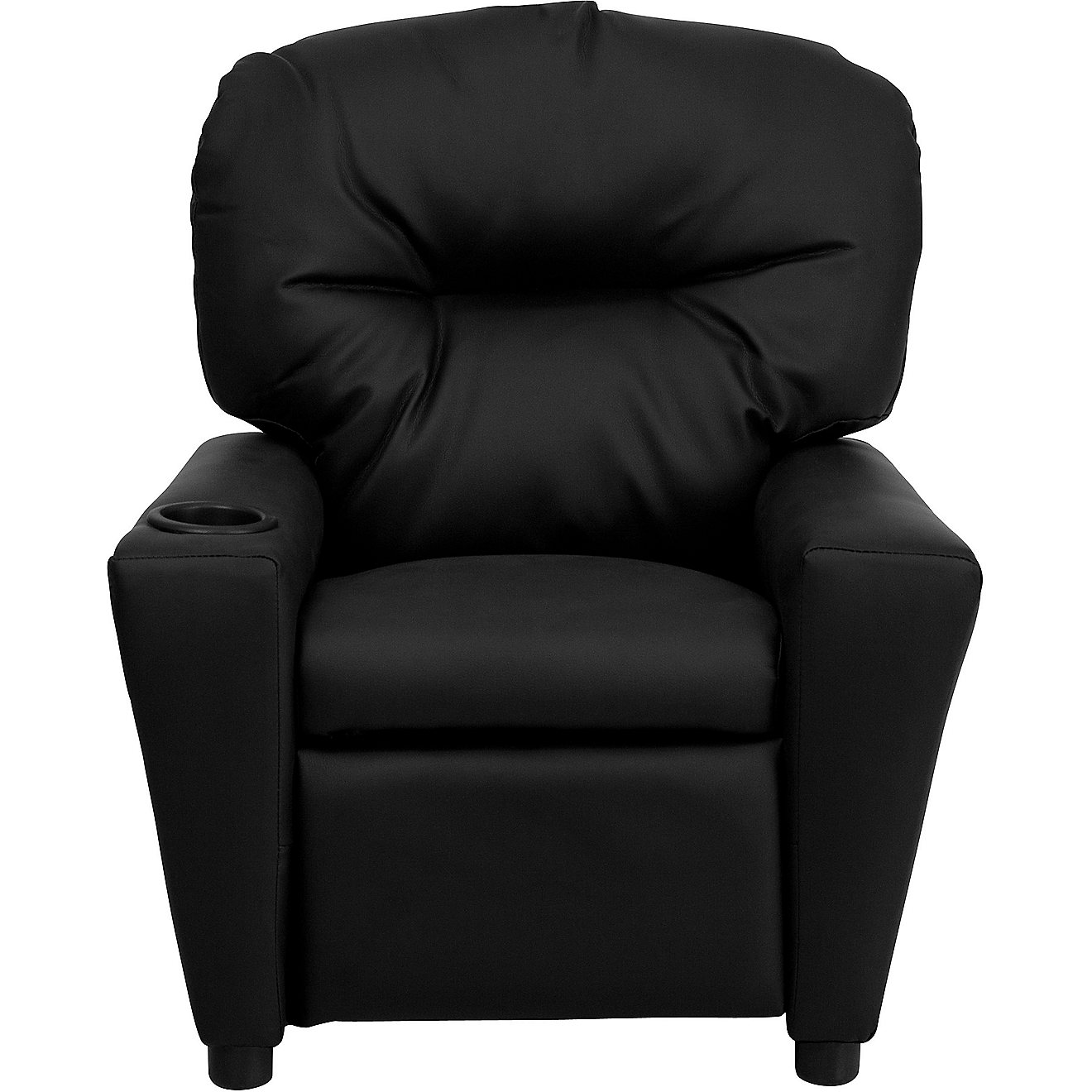 Flash Furniture Contemporary Black LeatherSoft Kids Recliner with Cup Holder                                                     - view number 3