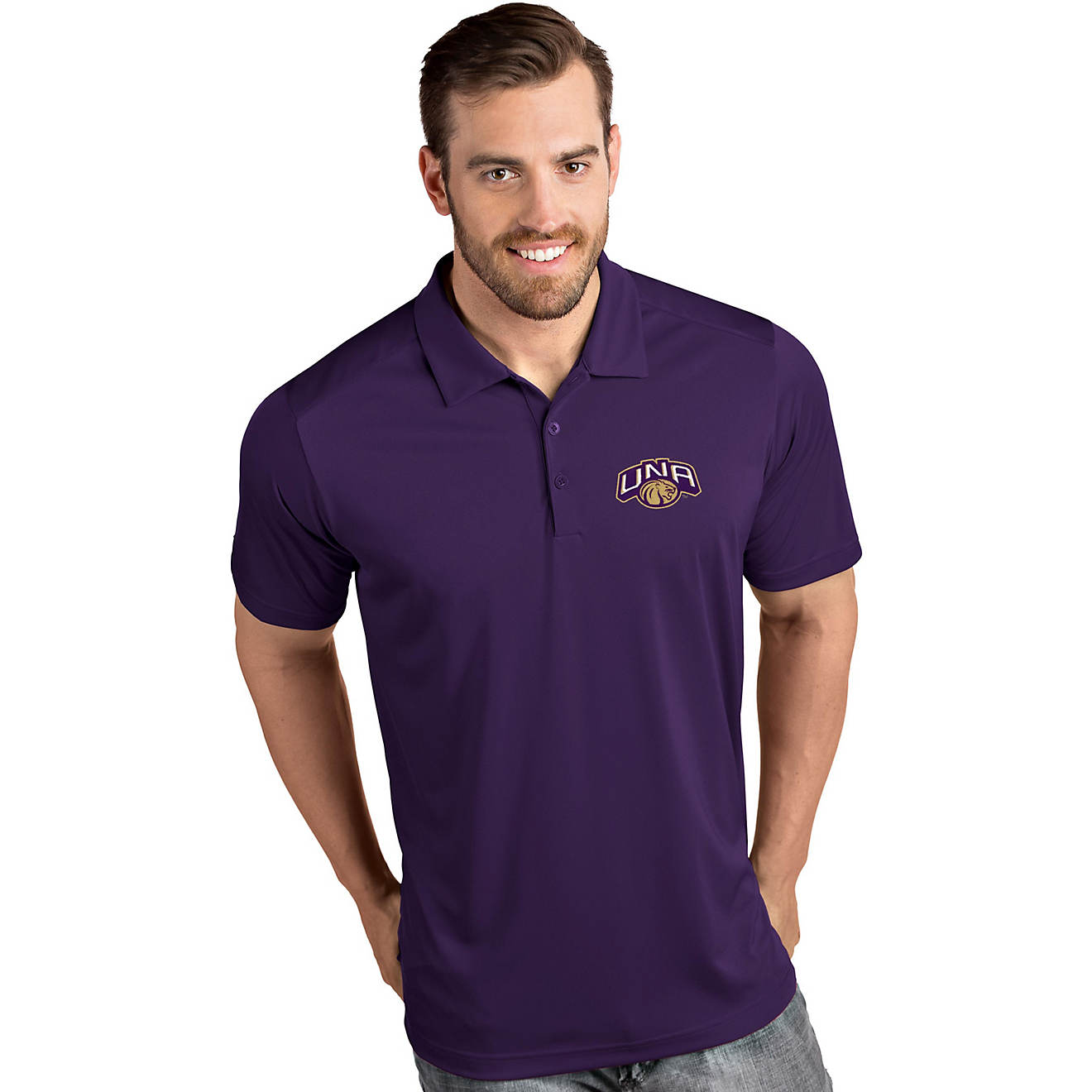 Antigua Men's University of North Alabama Tribute Polo Shirt                                                                     - view number 1