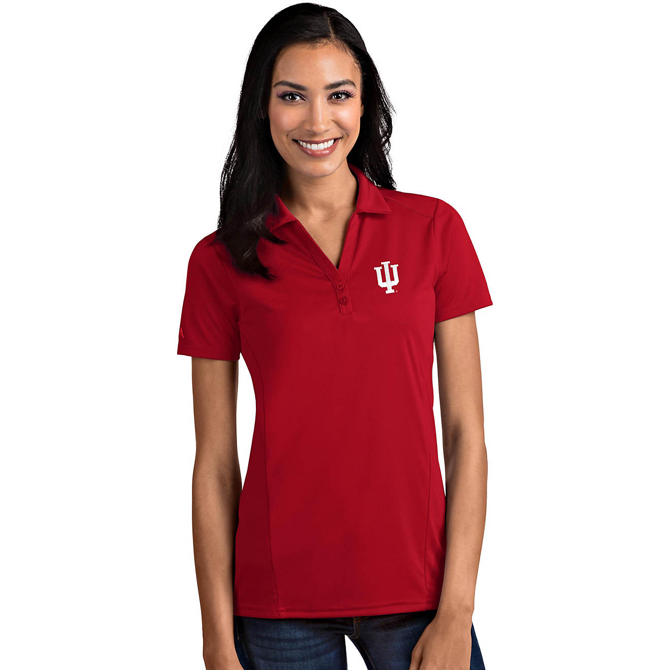 Antigua Women's University of Indiana Tribute Polo Shirt                                                                         - view number 1