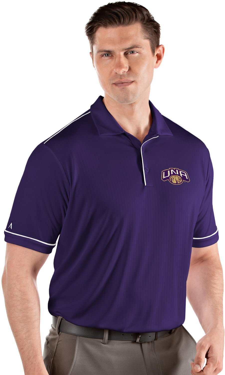 Antigua Men's University of North Alabama Salute Polo Shirt Academy