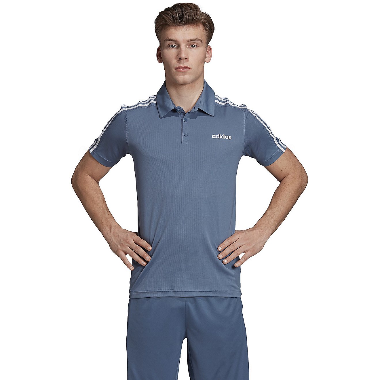 adidas Men's D2M 3S Polo Shirt                                                                                                   - view number 2