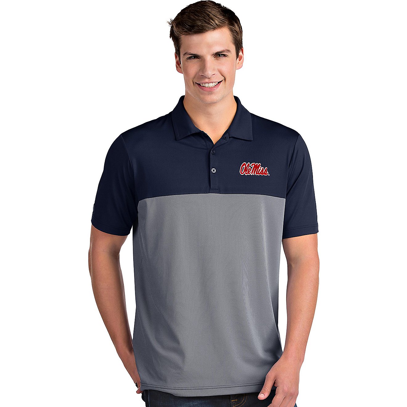 Antigua Men's University of Mississippi Venture Polo Shirt                                                                       - view number 1