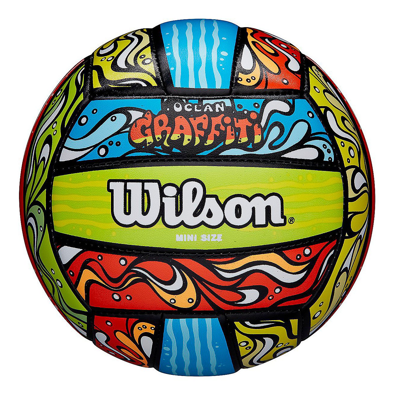 Wilson Ocean Graffiti Mini Volleyball                                                                                            - view number 1