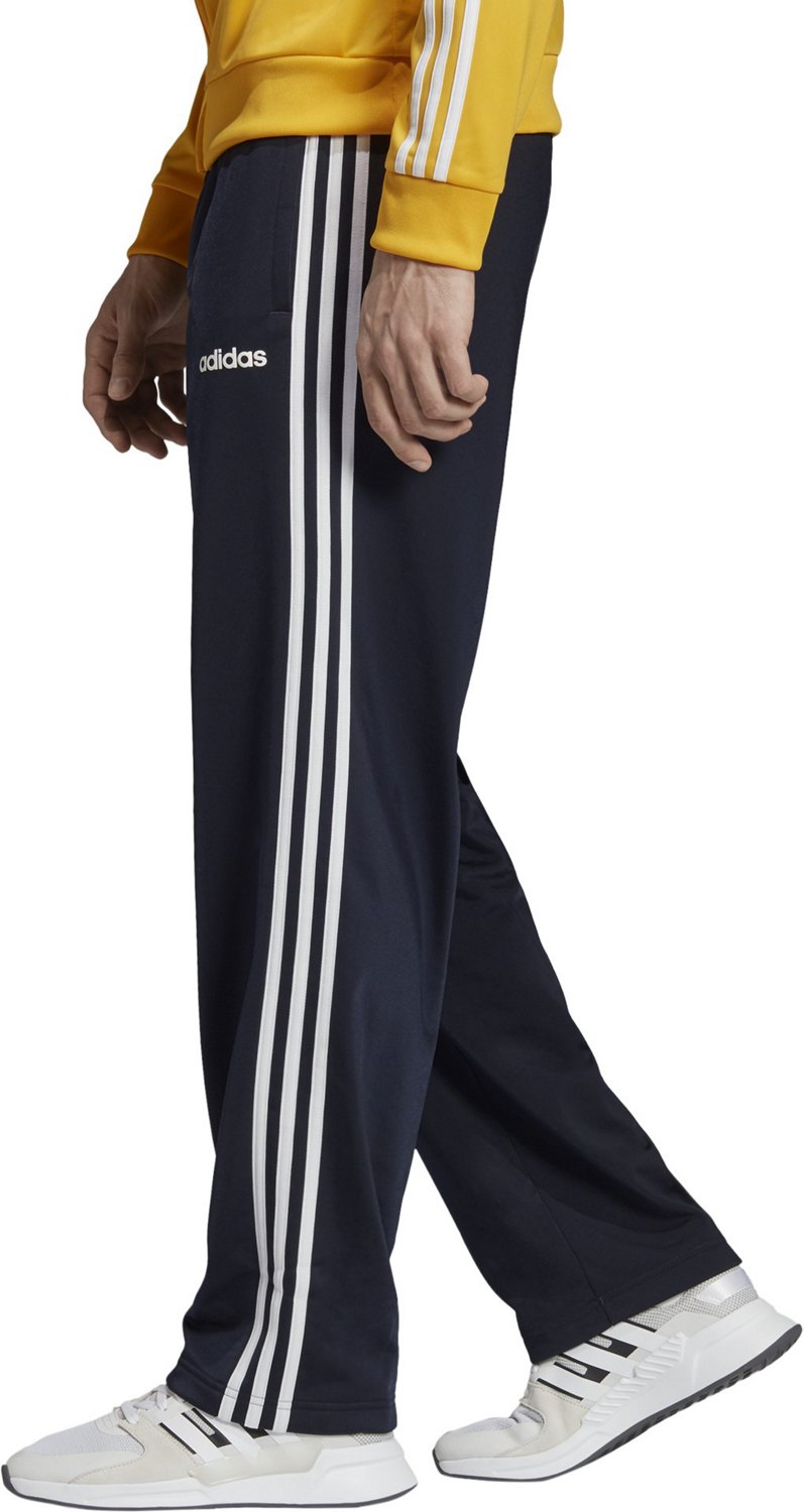 adidas men's athletics essential tricot 3 stripe tapered pants