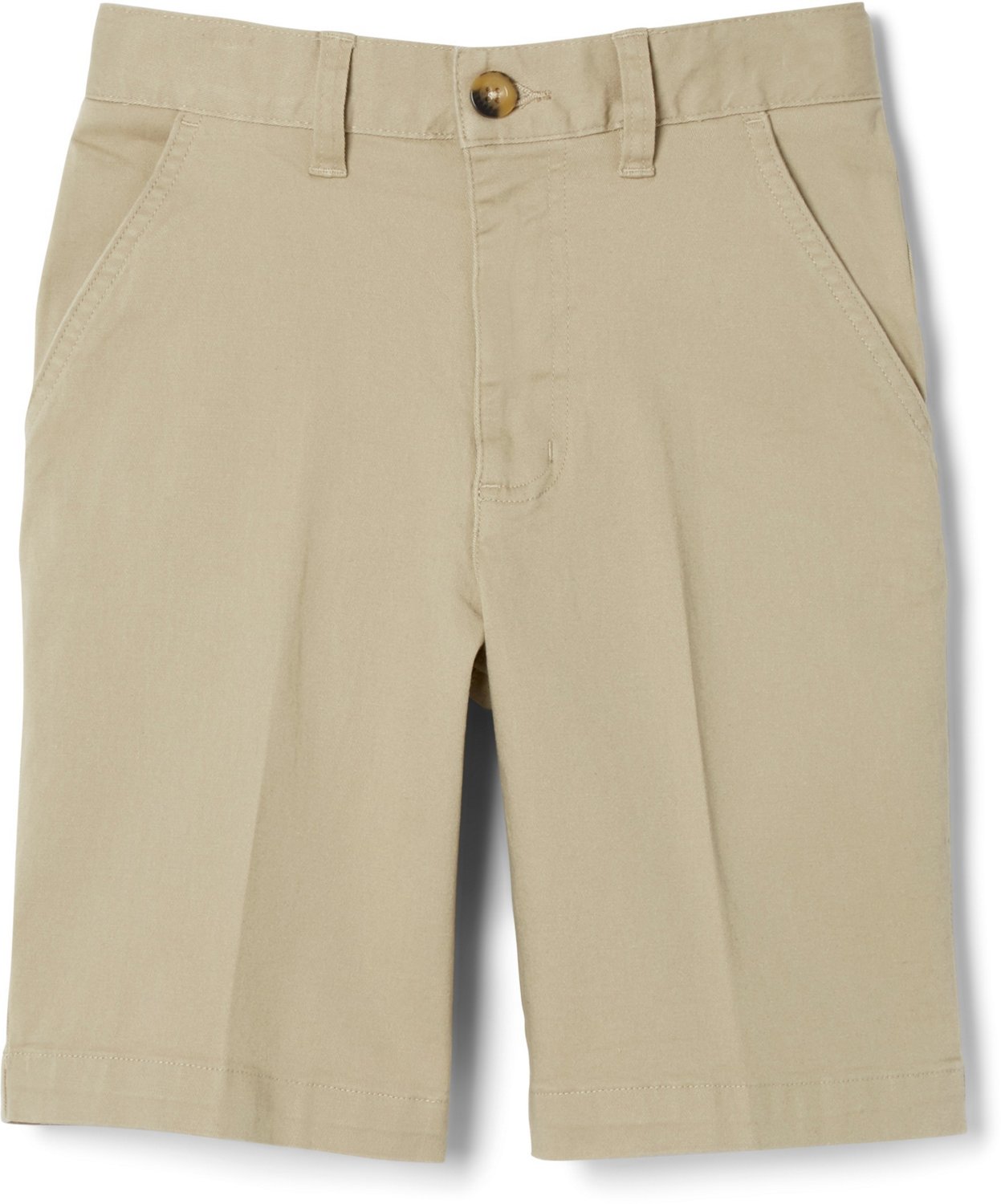 French Toast School Men's Stretch Twill Flat Front Shorts Academy