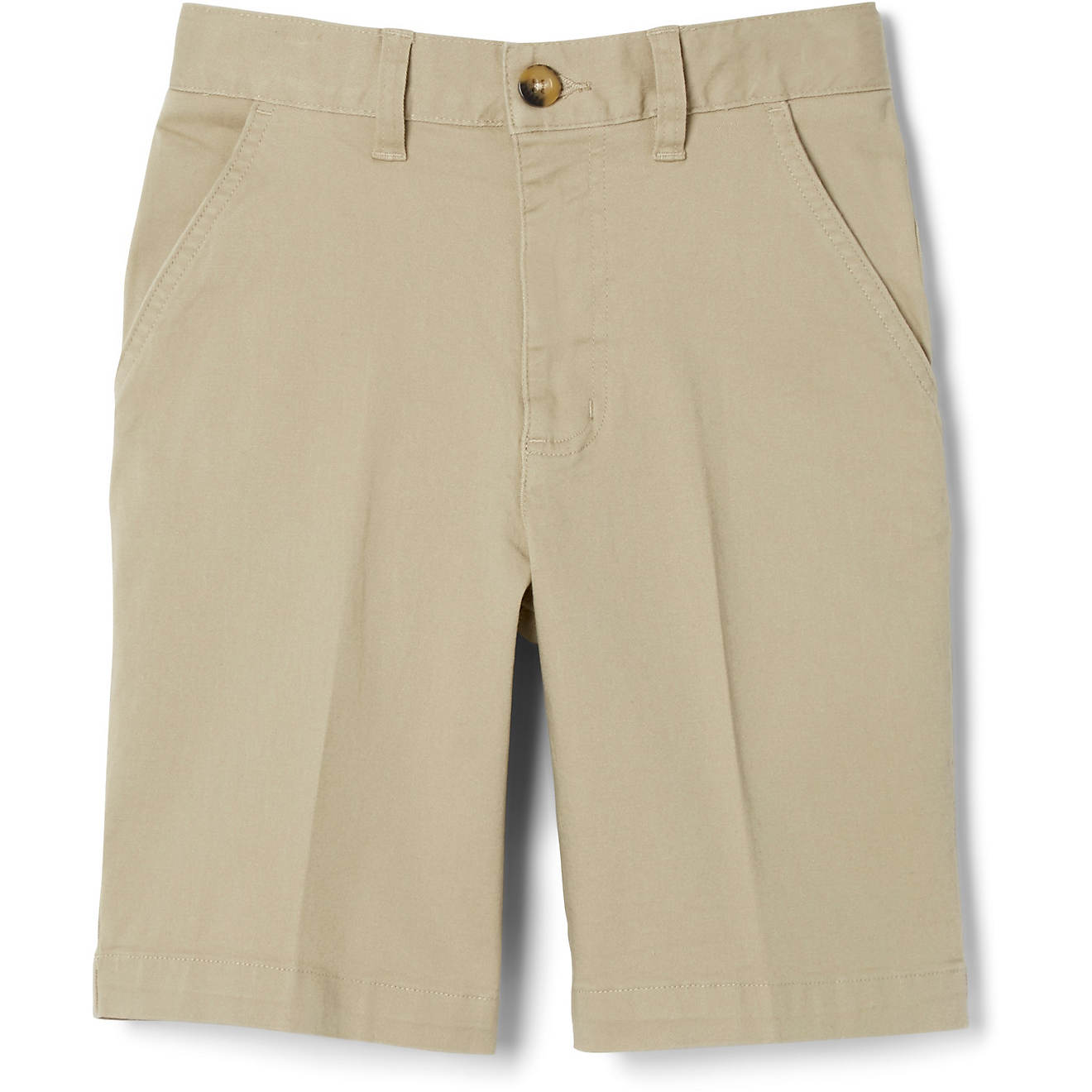 French Toast @School Men's Stretch Twill Flat Front Shorts                                                                       - view number 1