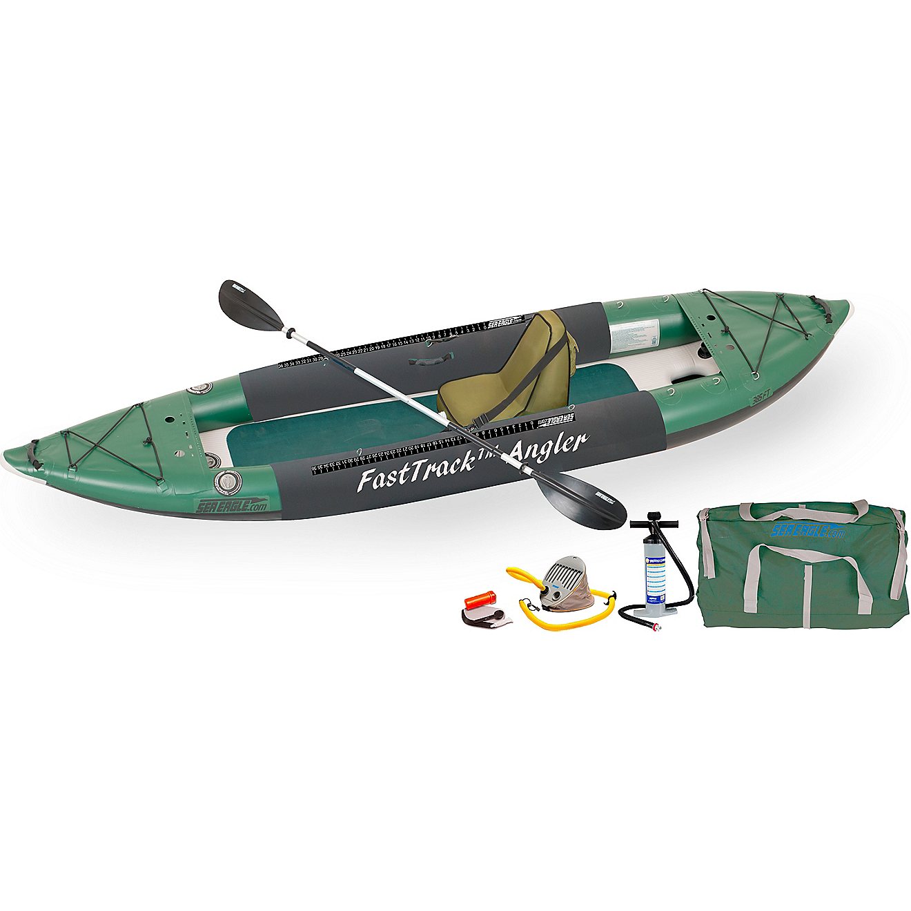 Sea Eagle 385 FastTrack Deluxe Solo 12 ft 6 in Inflatable Solo Fishing Kayak                                                     - view number 1