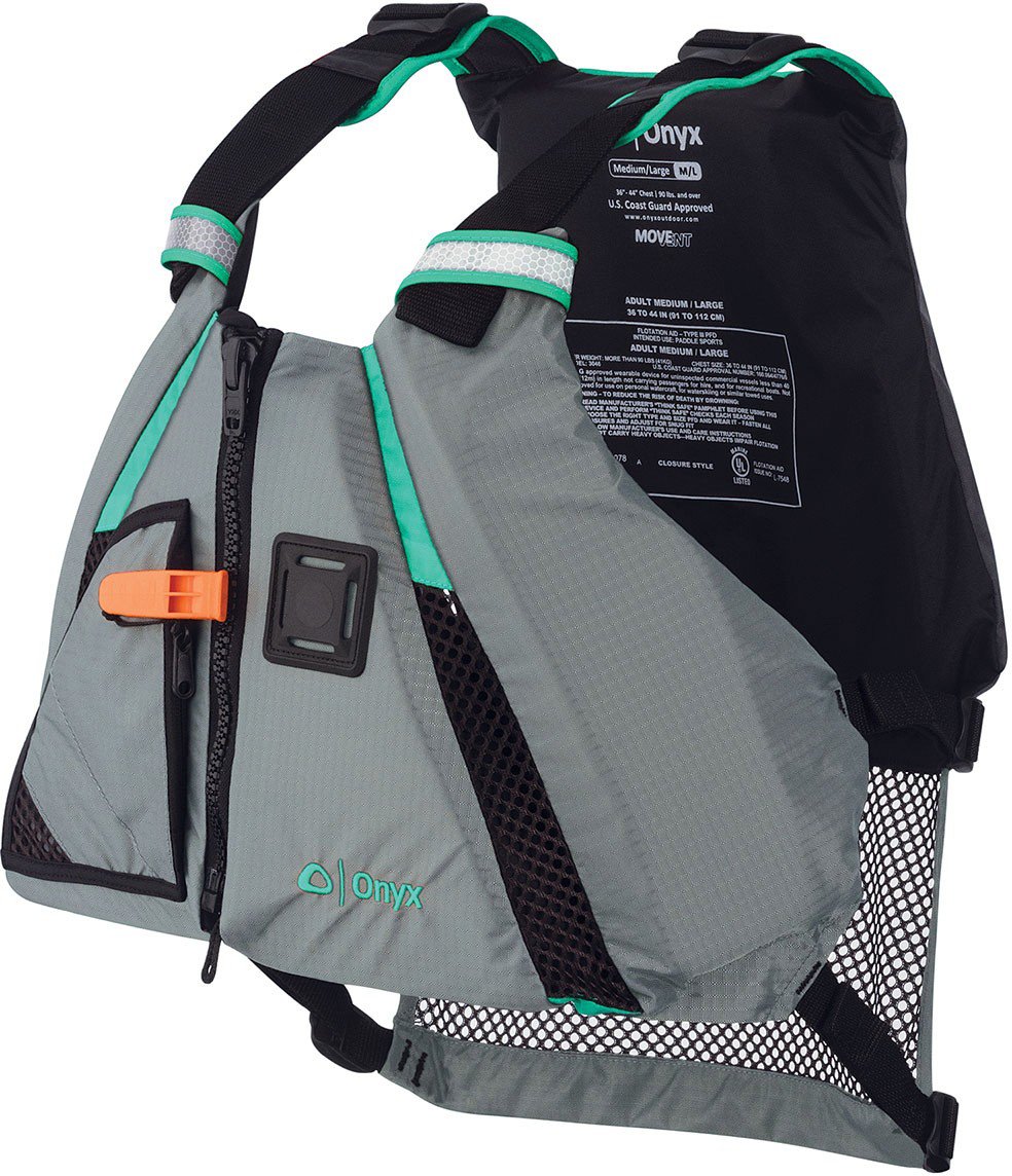 Onyx 122200-505-060-15 MoveVent Dynamic Vest- Aqua, XL / 2XL