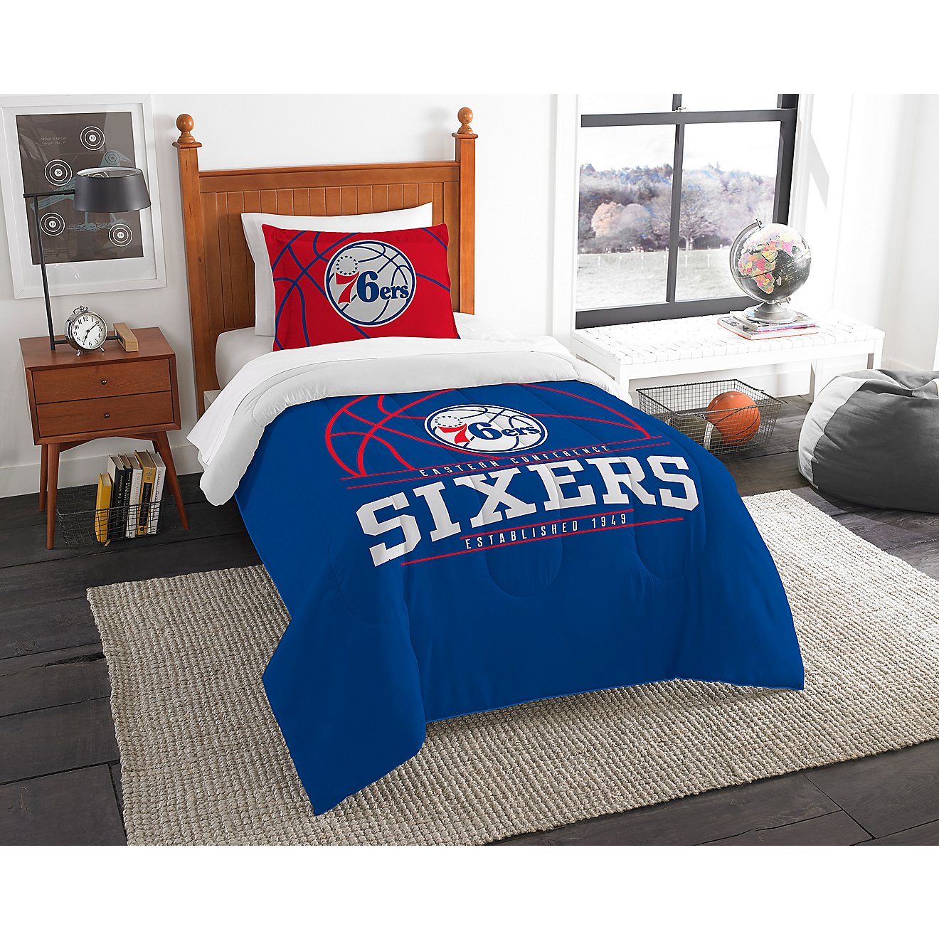 The Northwest Company Philadelphia 76ers 2-Piece Reverse Slam Twin Bedding Set                                                   - view number 1