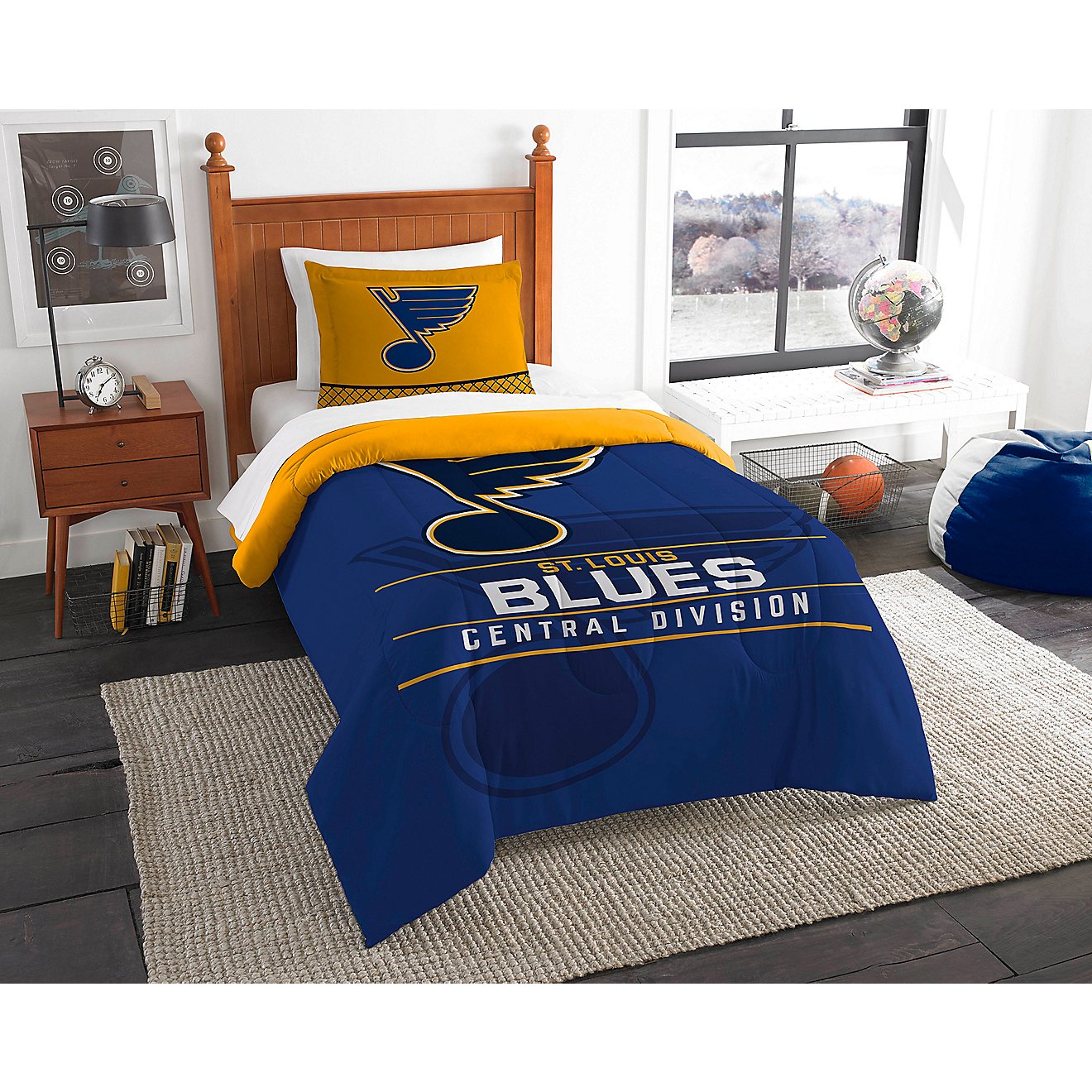 The Northwest Company St. Louis Blues 2-Piece Draft Twin Comforter Set                                                           - view number 1