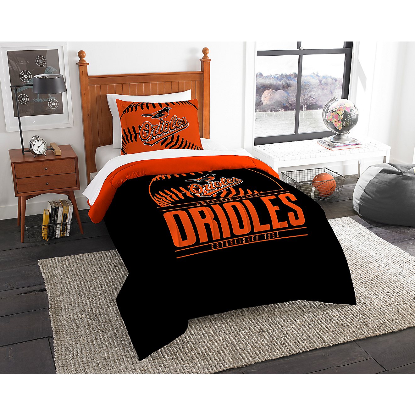The Northwest Company Baltimore Orioles 2-Piece Grandslam Twin Bedding Set                                                       - view number 1