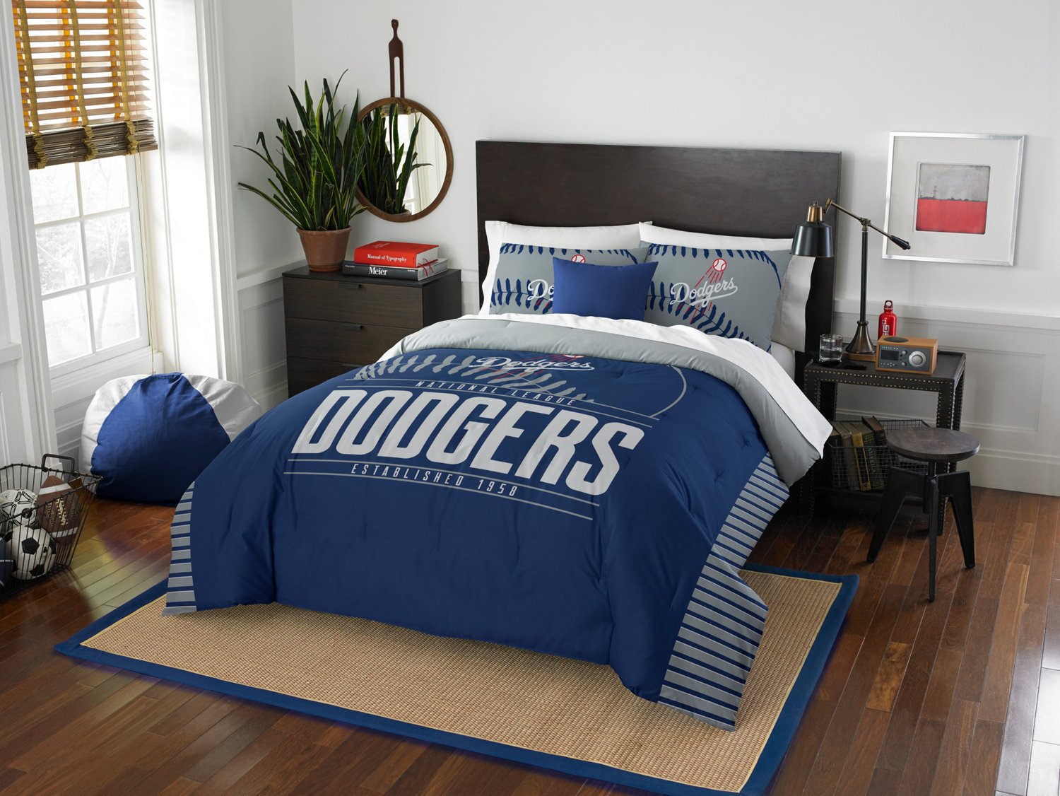 The Northwest Company Los Angeles Dodgers 3Piece Grandslam Full/Queen Bedding Set Academy