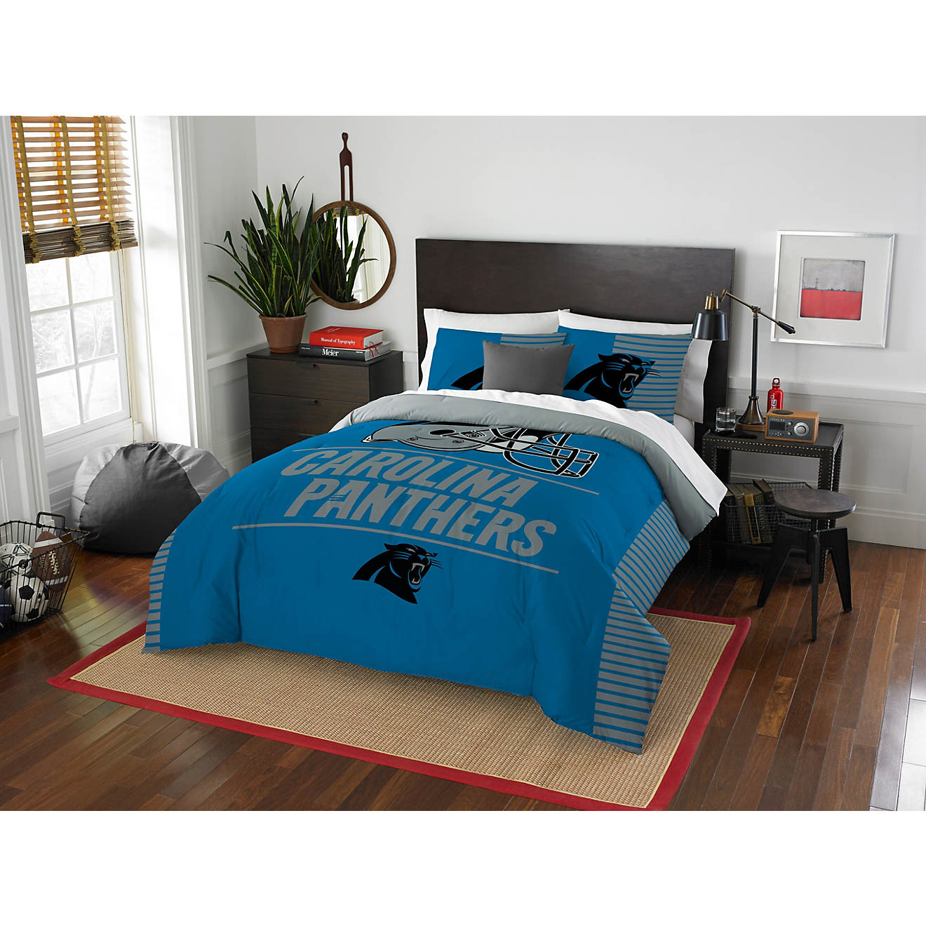 The Northwest Company Carolina Panthers 3-Piece Draft Full/Queen Comforter Set                                                   - view number 1