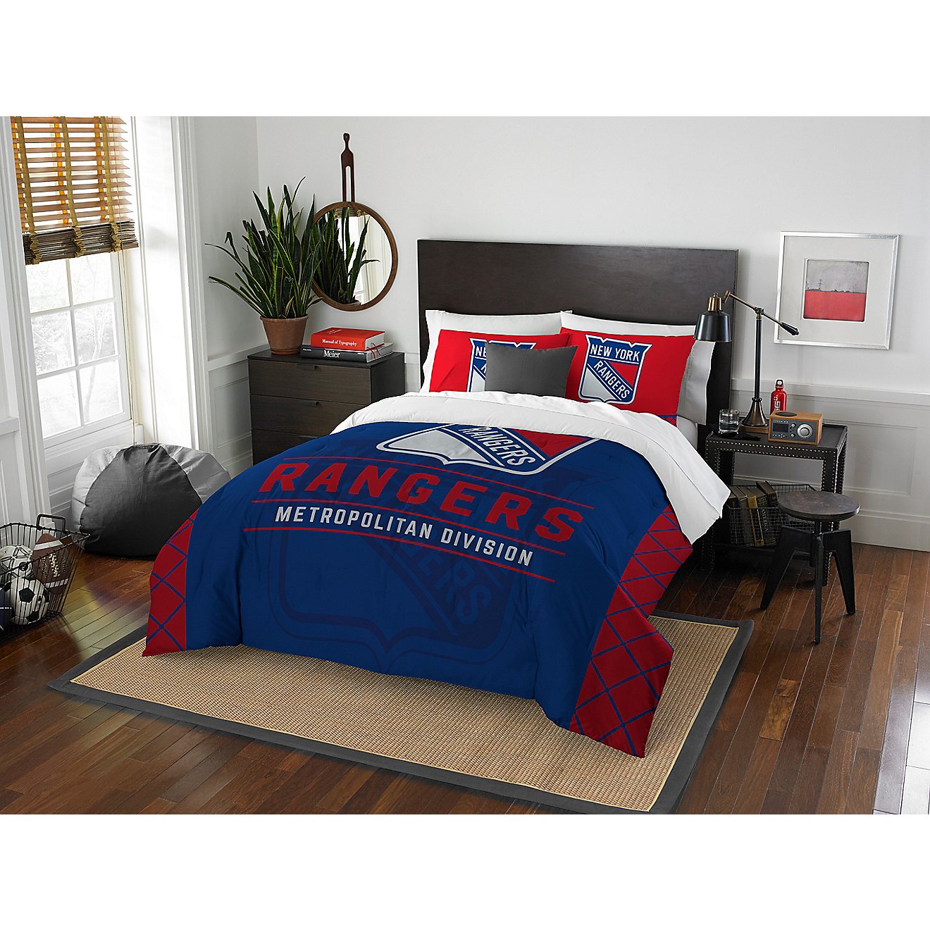 The Northwest Company New York Rangers 3-Piece Draft Full/Queen Bedding Set                                                      - view number 1