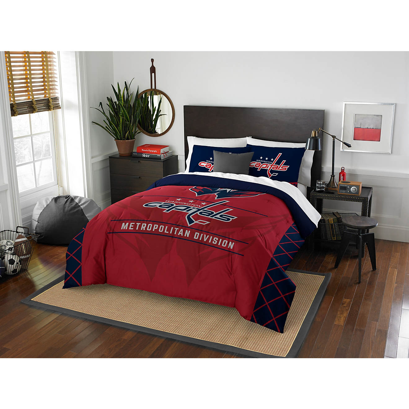 The Northwest Company Washington Capitals 3-Piece Draft Full/Queen Bedding Set                                                   - view number 1