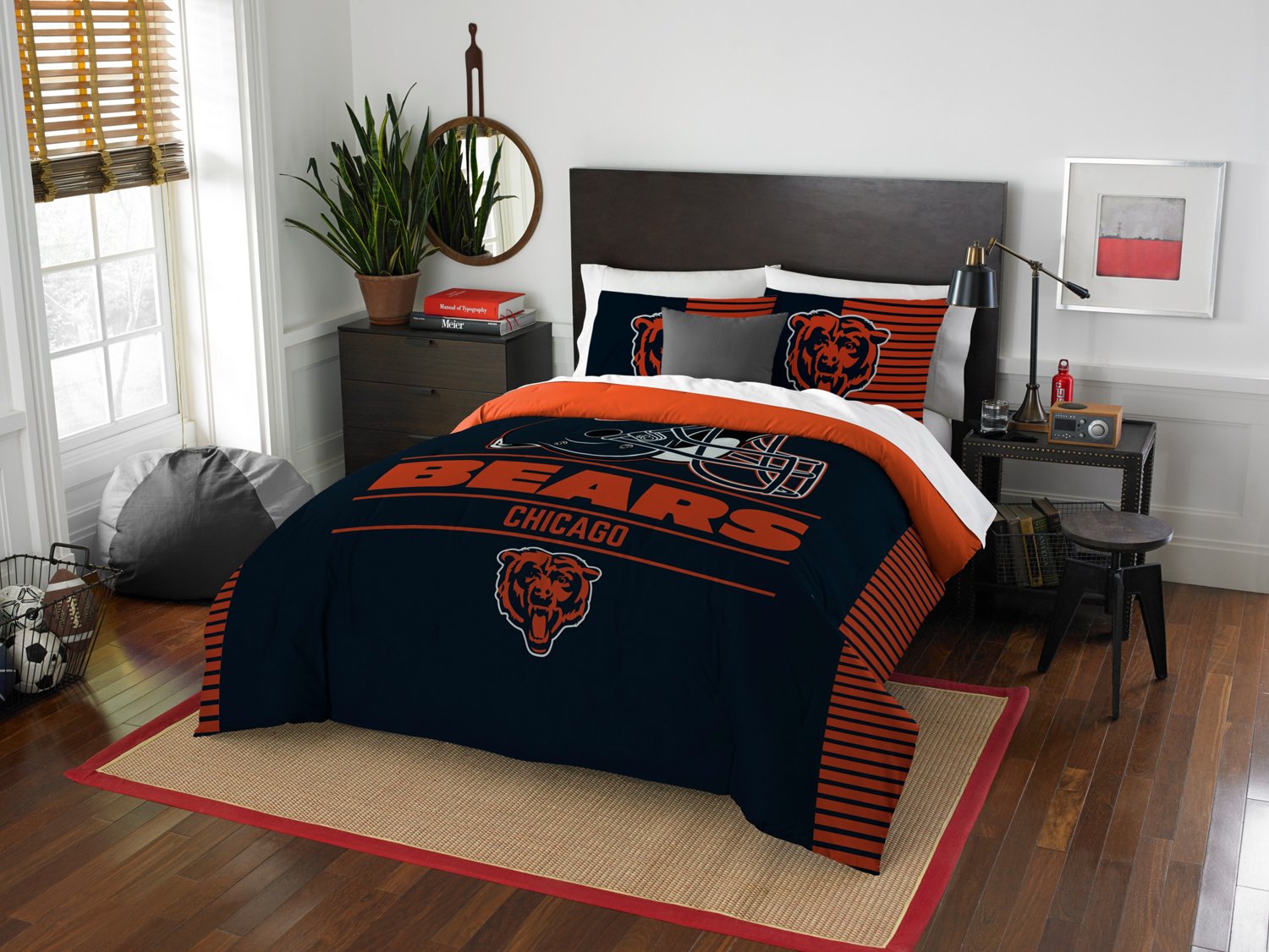 The Northwest Company Chicago Bears 3Piece Draft Full/Queen Bedding