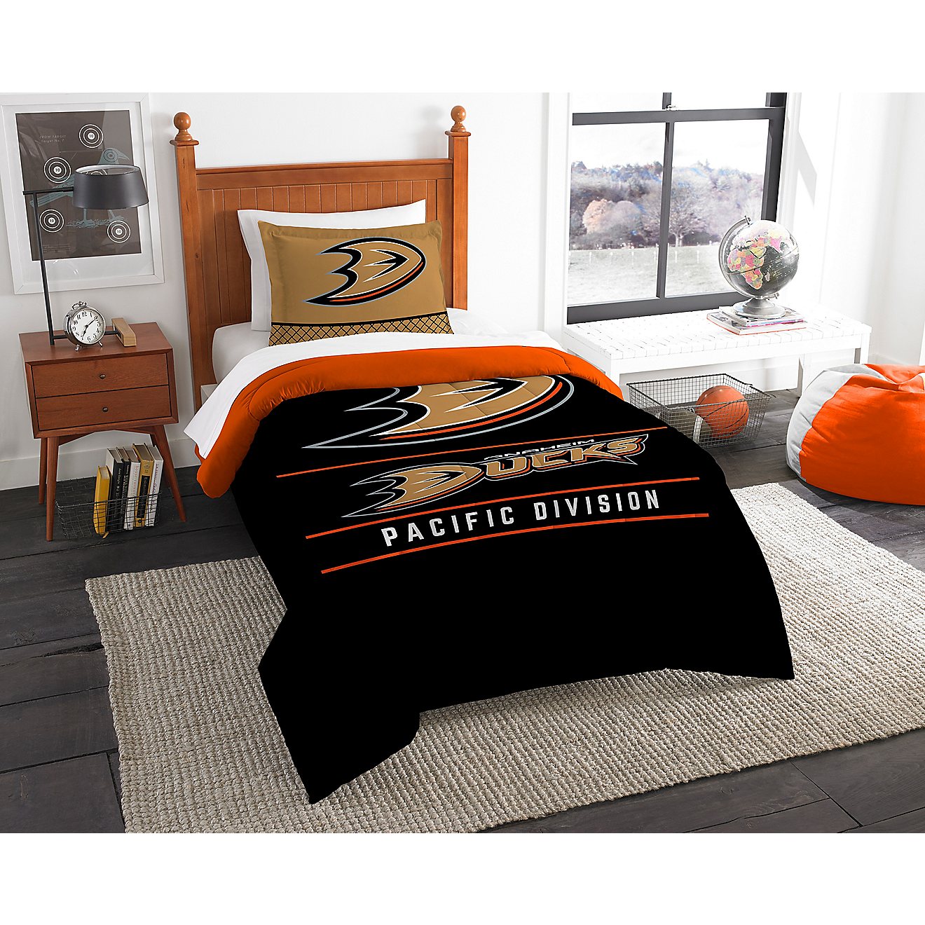 The Northwest Company Anaheim Ducks 2-Piece Draft Twin Bedding Set                                                               - view number 1