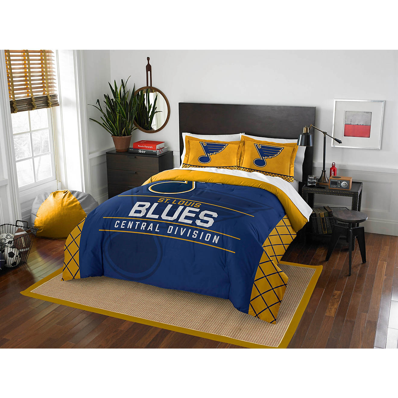 The Northwest Company St. Louis Blues 3-Piece Draft Full/Queen Bedding Set                                                       - view number 1