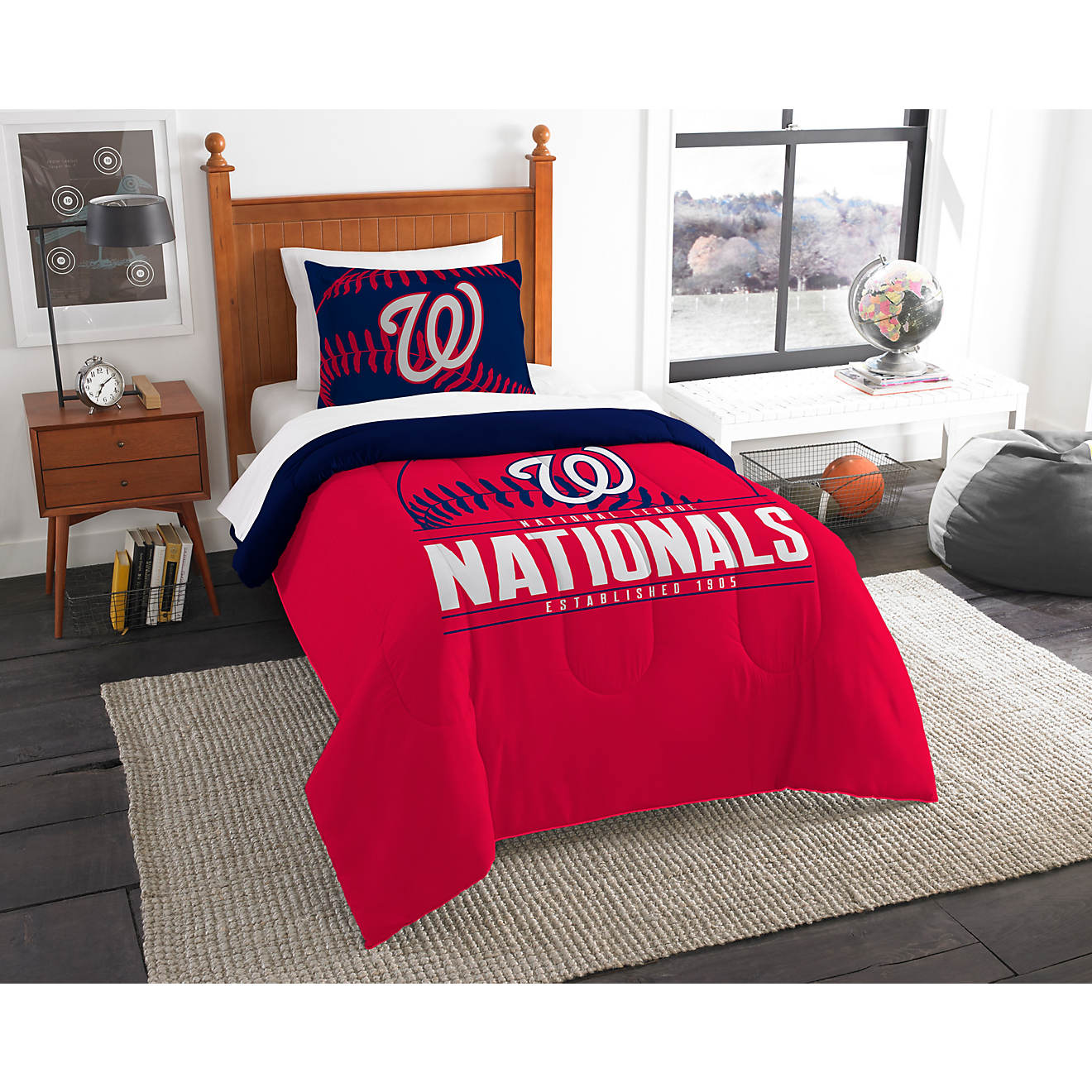 The Northwest Company Washington Nationals 2-Piece Grandslam Twin Bedding Set                                                    - view number 1