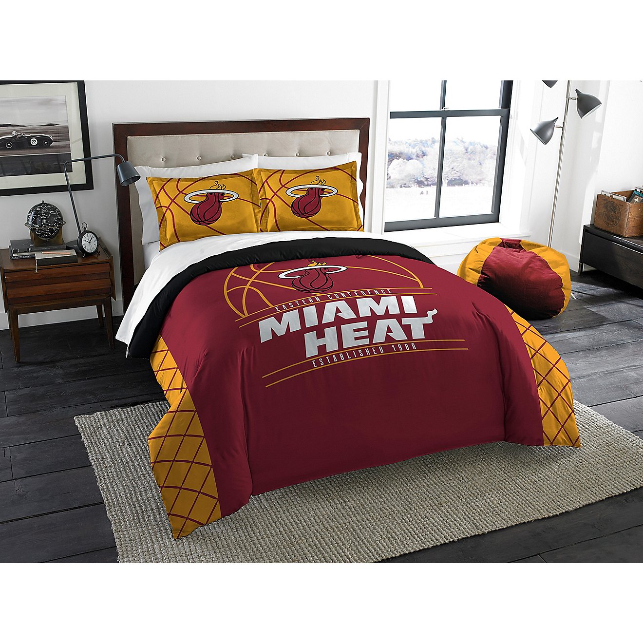 The Northwest Company Miami Heat 3-Piece Reverse Slam Full/Queen Bedding Set                                                     - view number 1