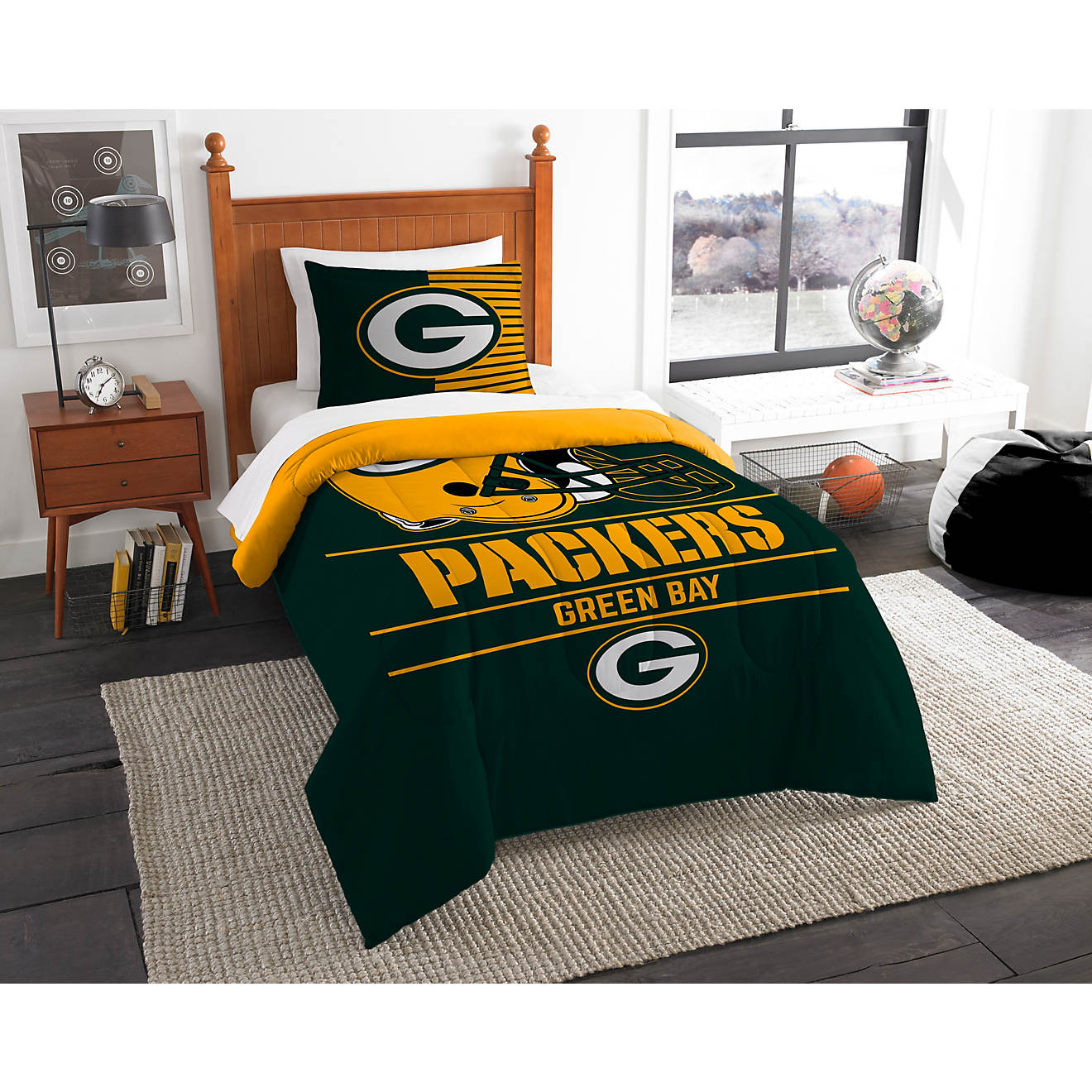 The Northwest Company Green Bay Packers 2-Piece Draft Twin Bedding Set                                                           - view number 1