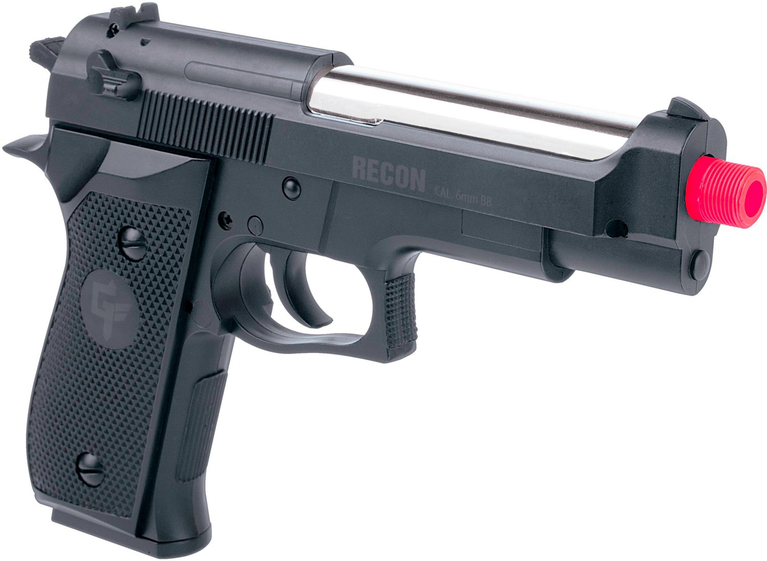The GameFace GFRAP22B 6mm Caliber Airsoft Recon Pistol is designed for use ...