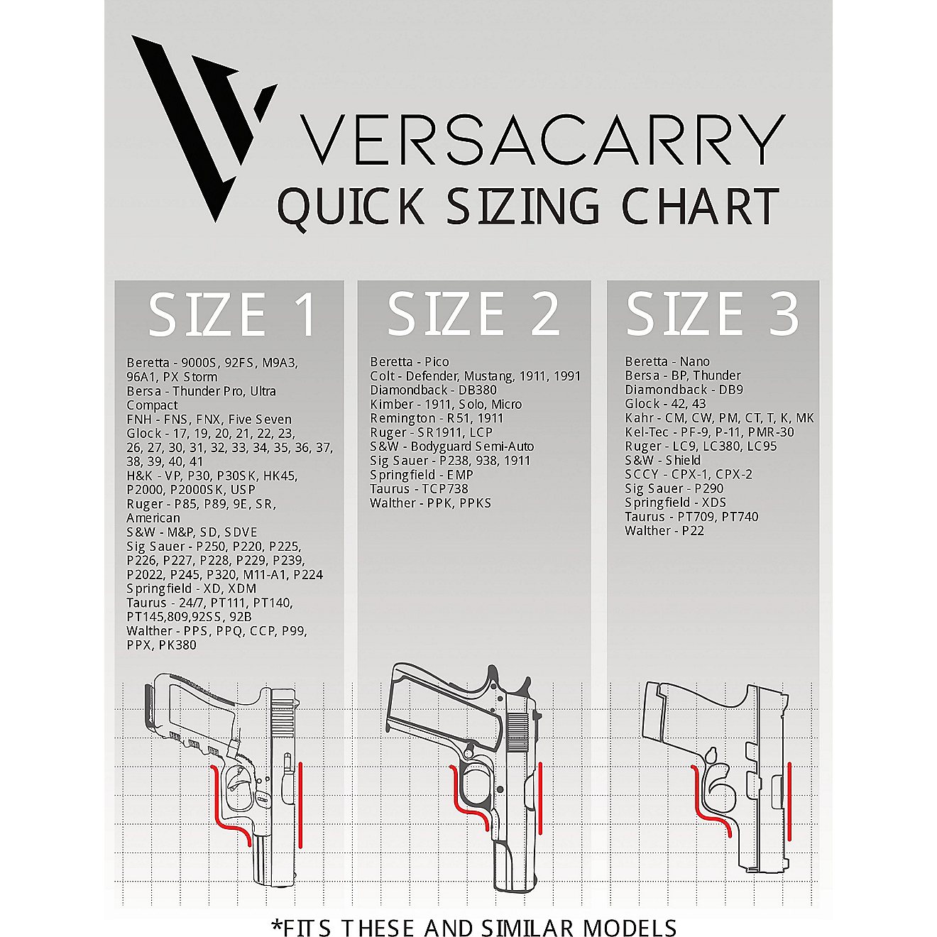 Versacarry Protector Size 1 Water Buffalo Holster                                                                                - view number 3