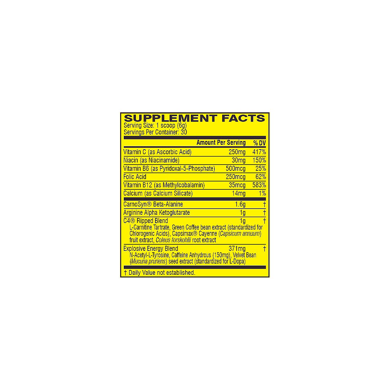 Cellucor C4 Ripped Preworkout Dietary Supplement                                                                                 - view number 2