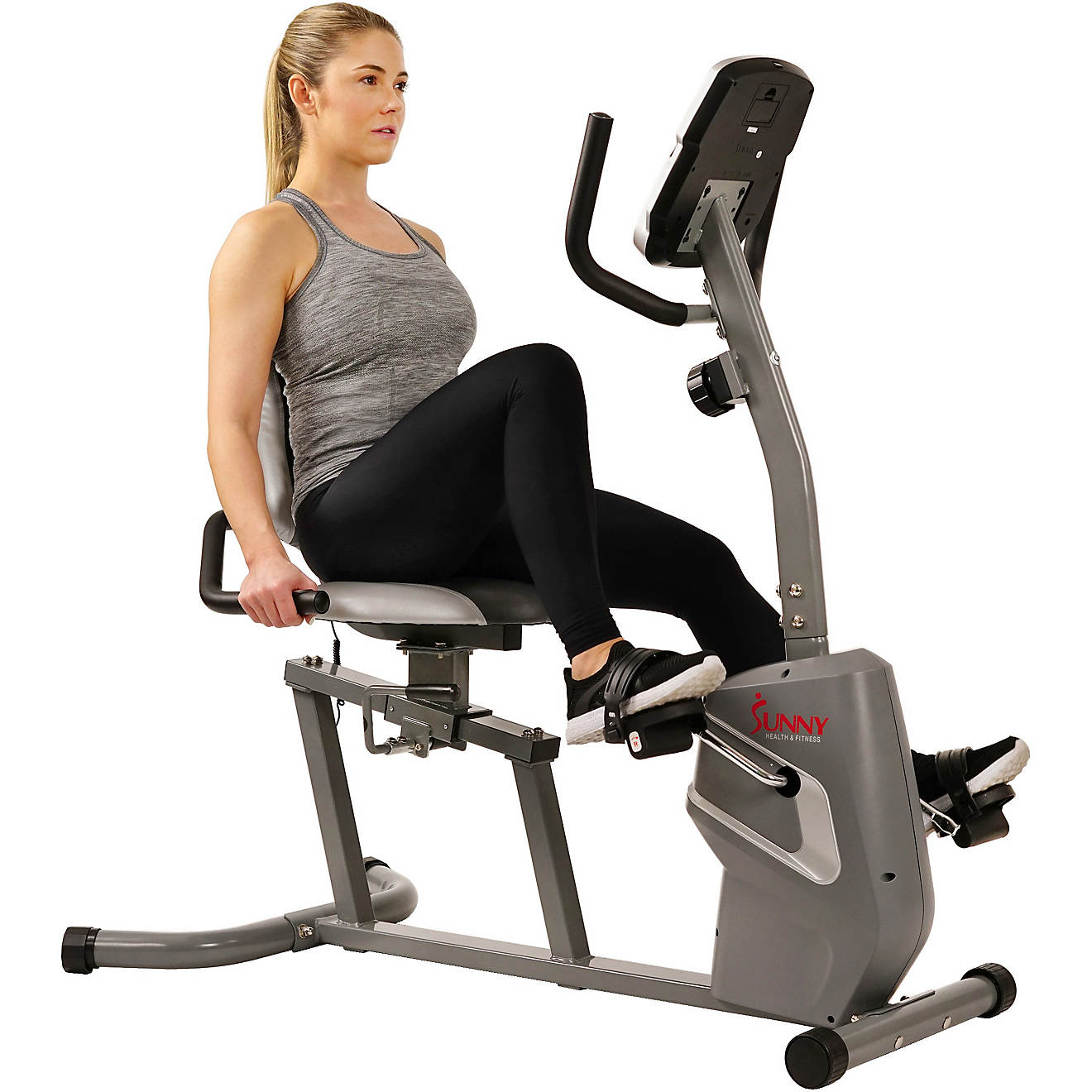 Sunny Health & Fitness Magnetic Recumbent Exercise Bike                                                                          - view number 1