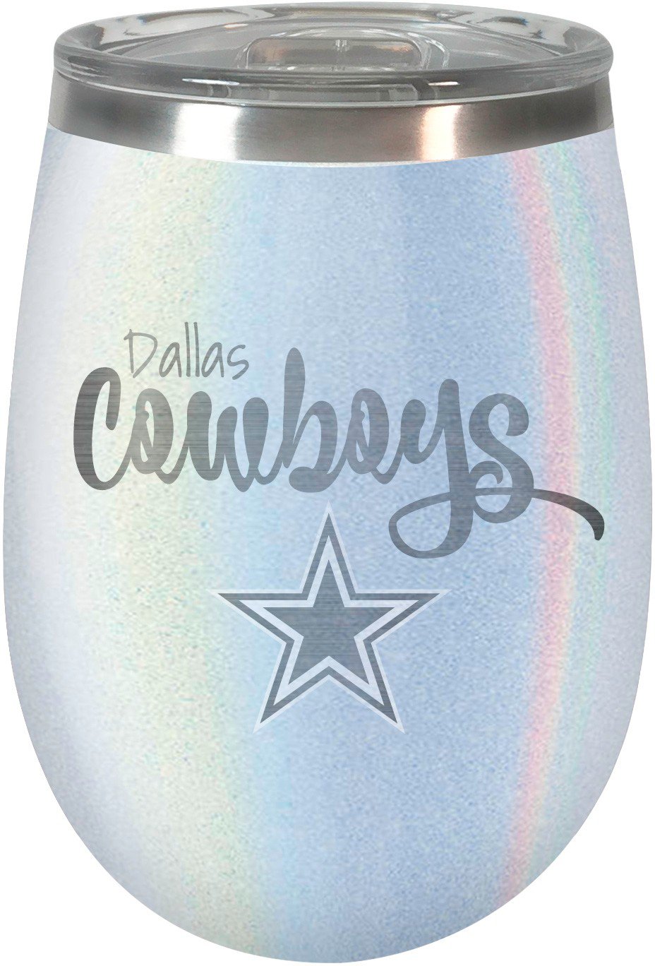 Great American Products Dallas Cowboys Opal 12 oz Wine Tumbler Academy