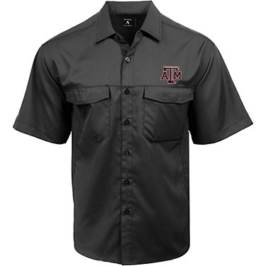 Antigua Men's Texas A&M University Game Day Woven Fishing Shirt
