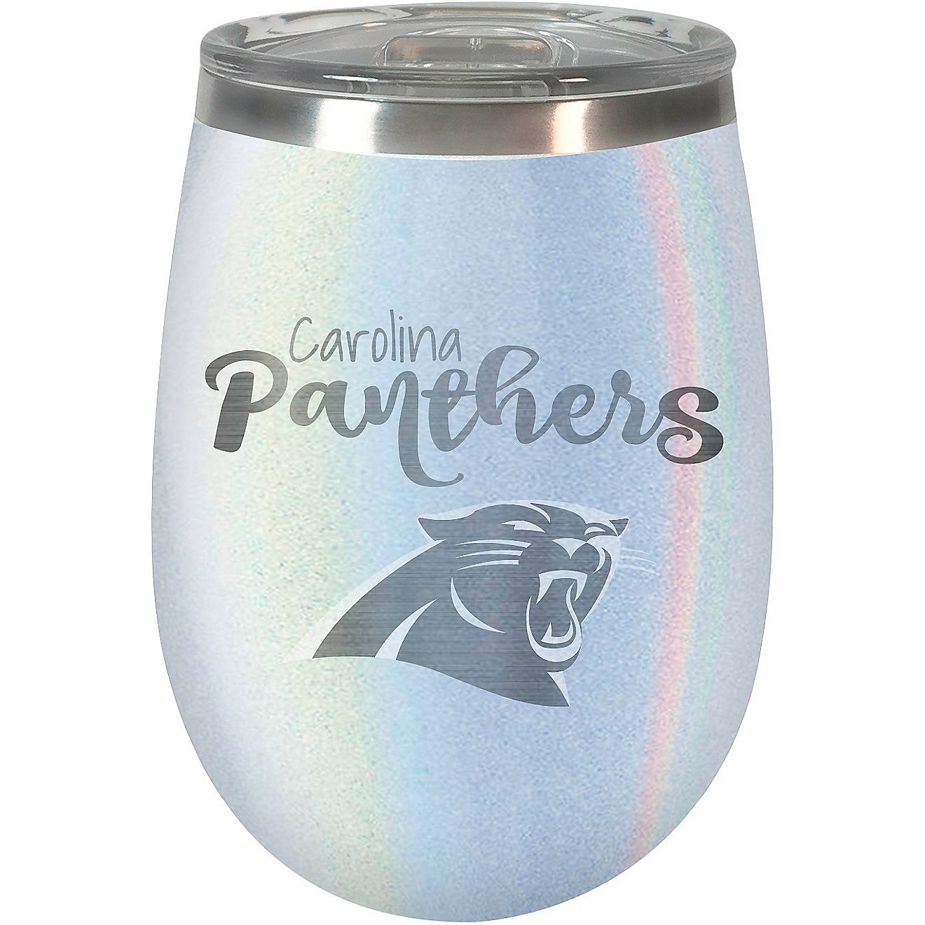 Great American Products Carolina Panthers The Opal Vacuum Insulated 12 oz Wine Tumbler                                           - view number 1