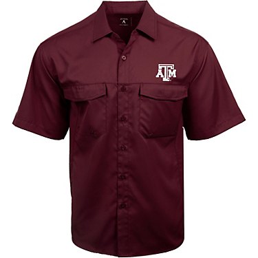 Antigua Men's Texas A&M University Game Day Woven Fishing Shirt