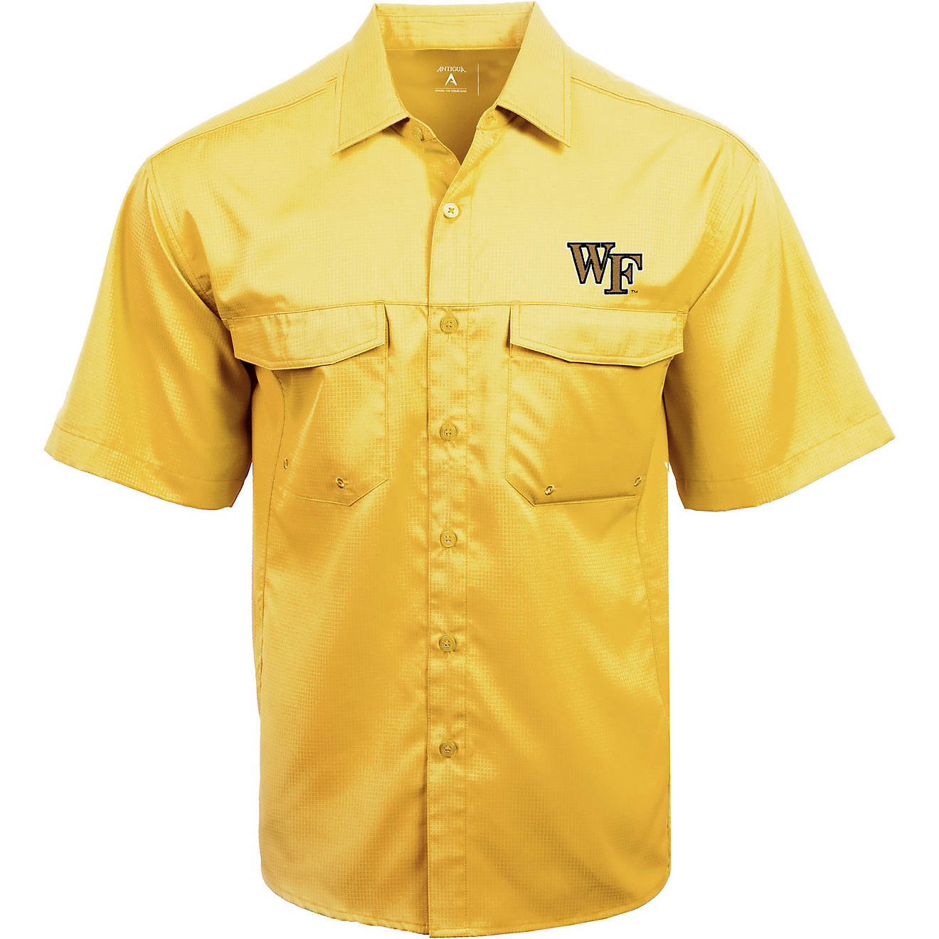 Antigua Men's Wake Forest University Game Day Fishing Shirt                                                                      - view number 1