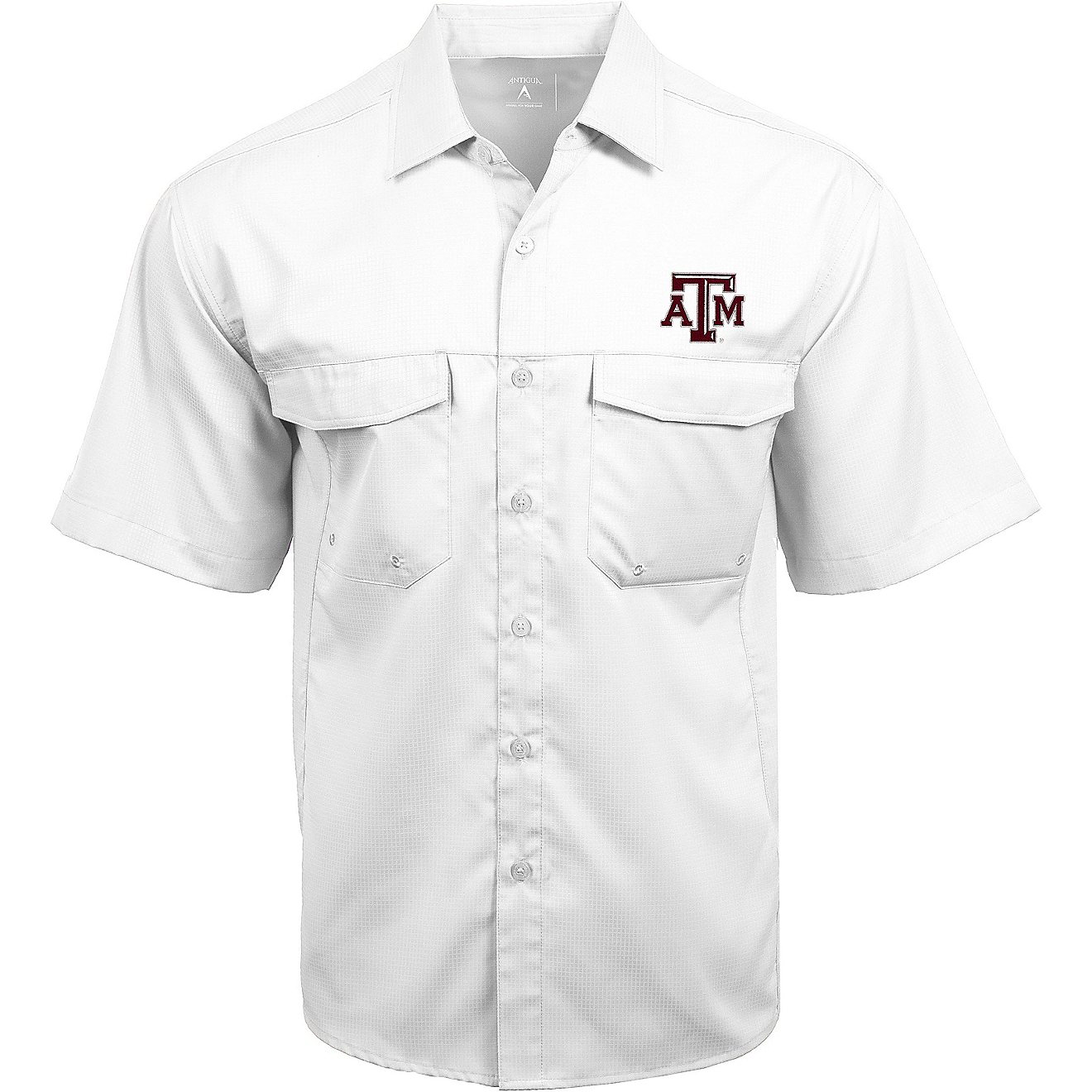 Antigua Men's Texas A&M University Game Day Woven Fishing Shirt                                                                  - view number 1