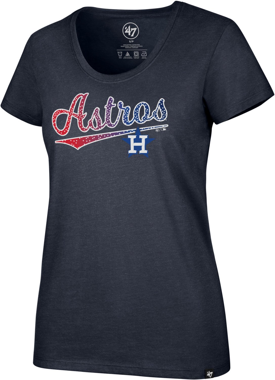 '47 Houston Astros Women's Americana Script Tshirt Academy