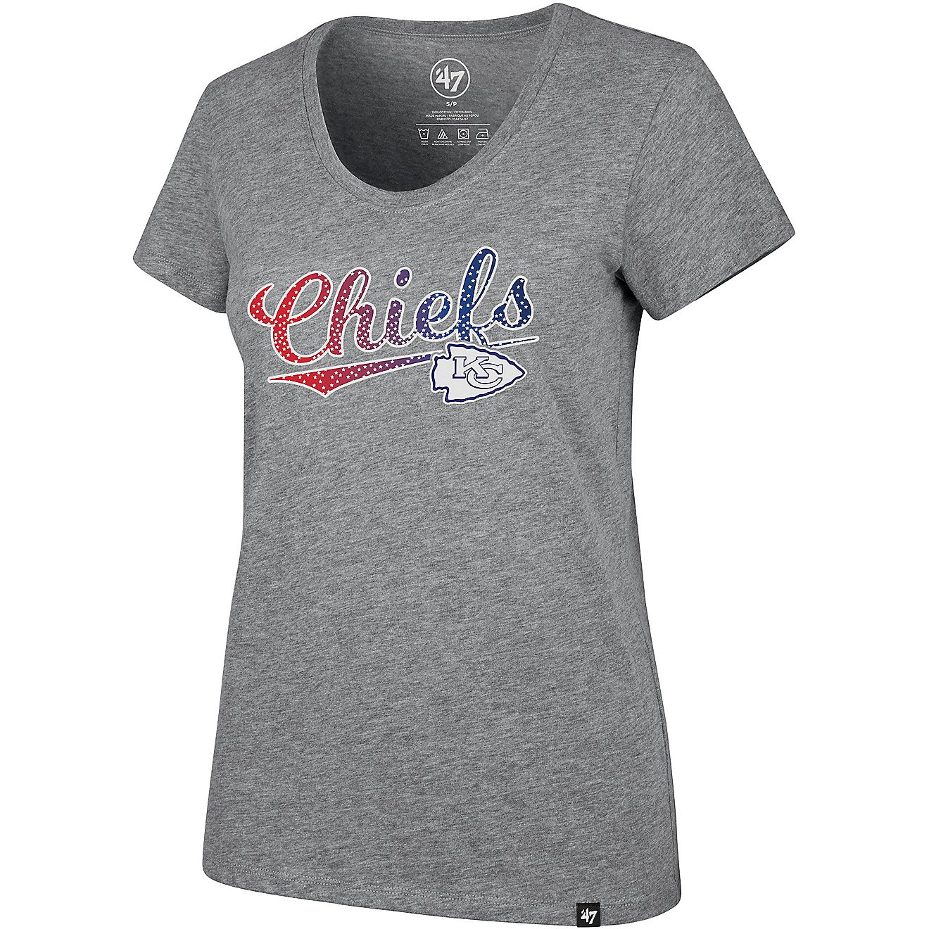 '47 Kansas City Chiefs Americana Club Scoop Neck Graphic T-shirt                                                                 - view number 1