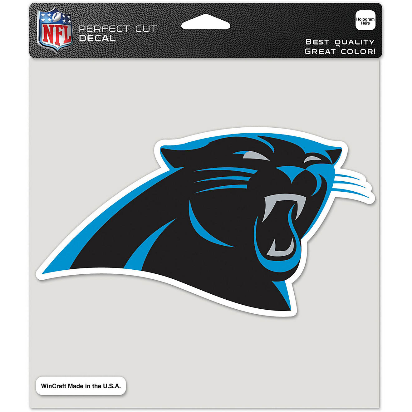 WinCraft Carolina Panthers Perfect Cut 8 in x 8 in Decal                                                                         - view number 1