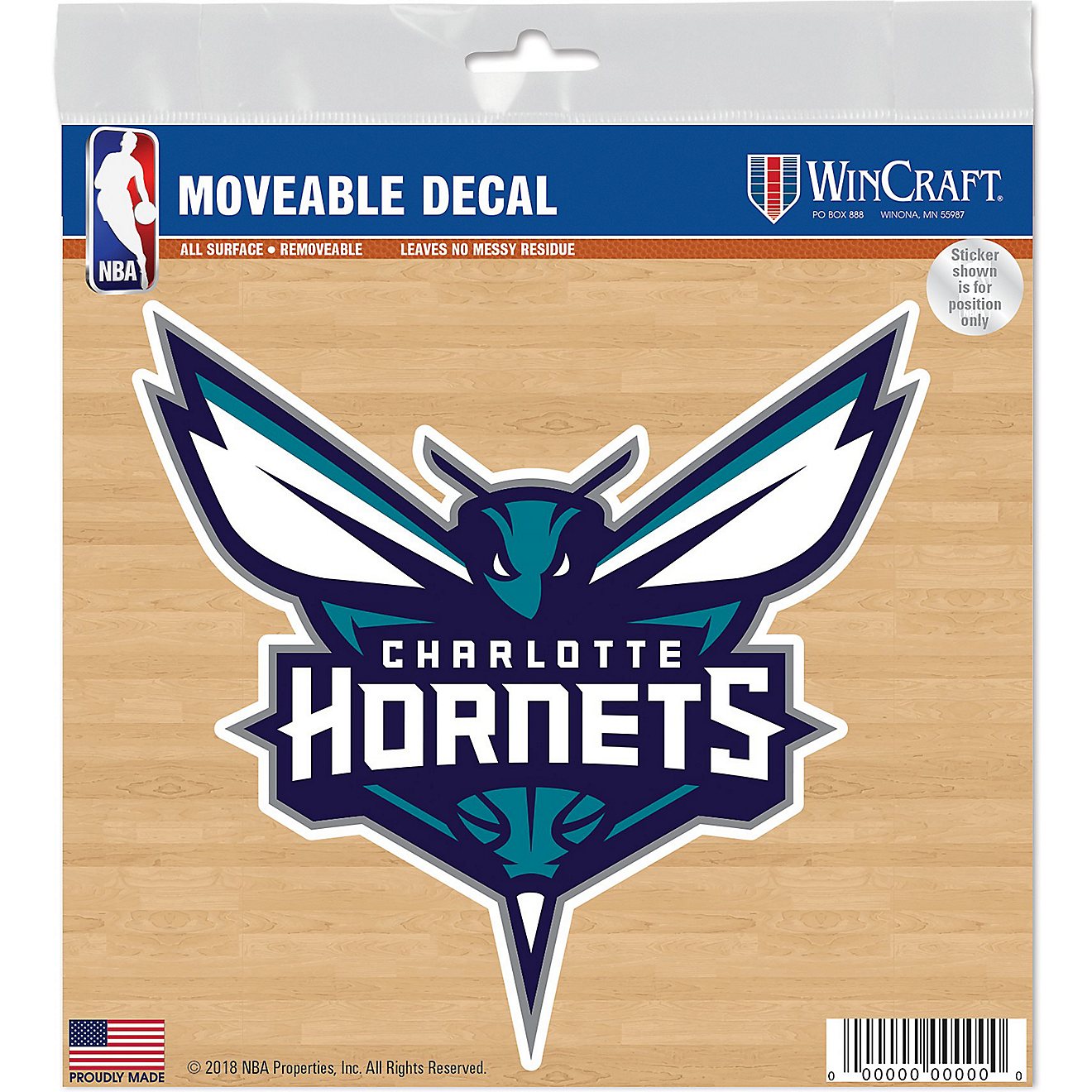 WinCraft Charlotte Hornets All-Surface Decal                                                                                     - view number 1