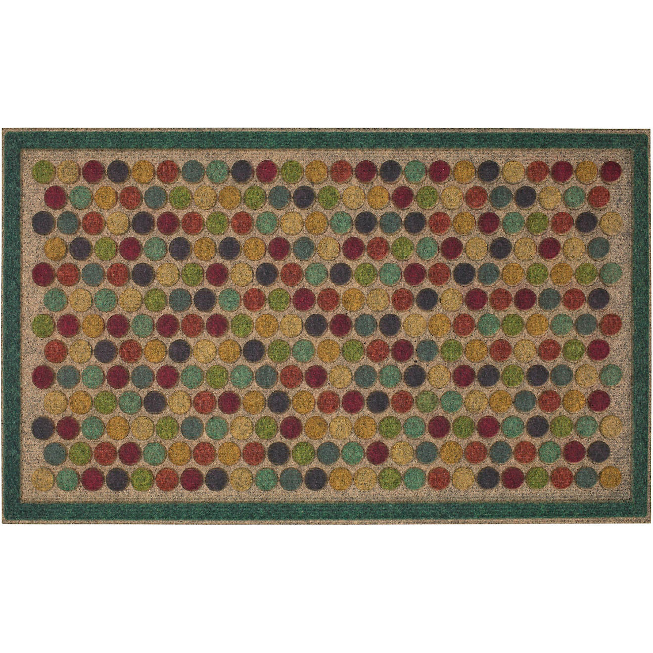 Mohawk Home Ornamental 18 in x 30 in Bright Colorful Dots Mat                                                                    - view number 1