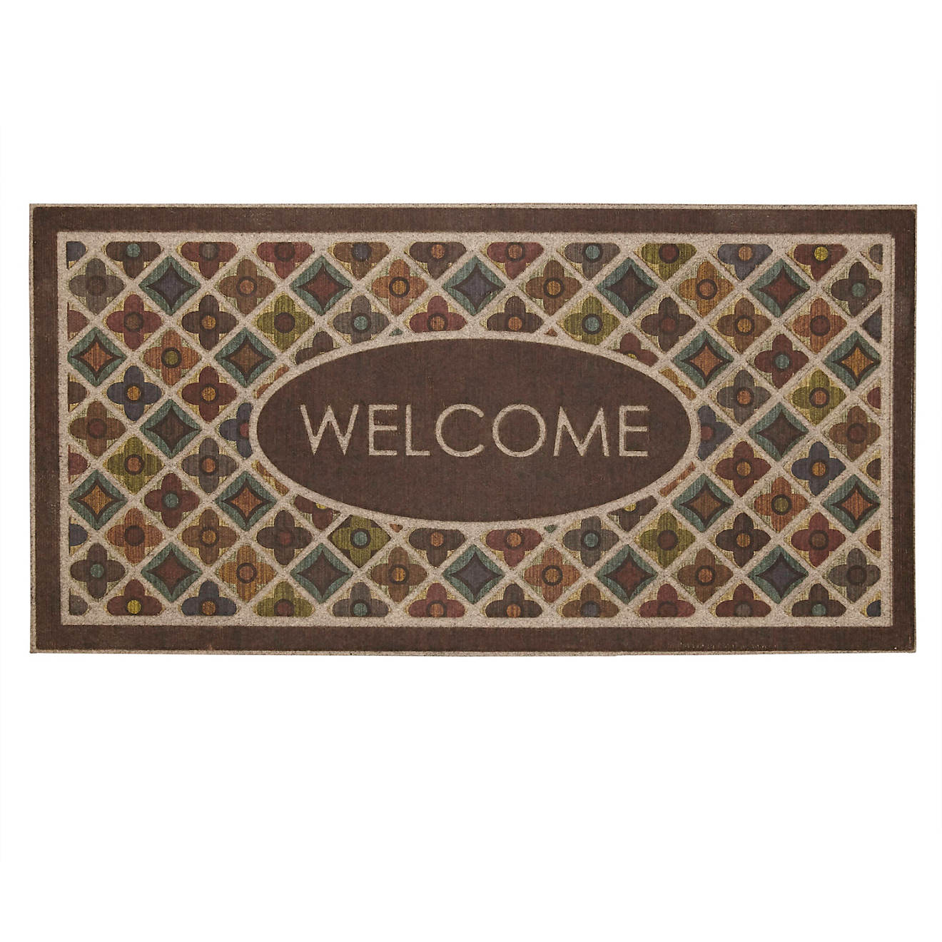Mohawk Home Ornamental 24 in x 48 in Flowery Tiles Mat                                                                           - view number 1
